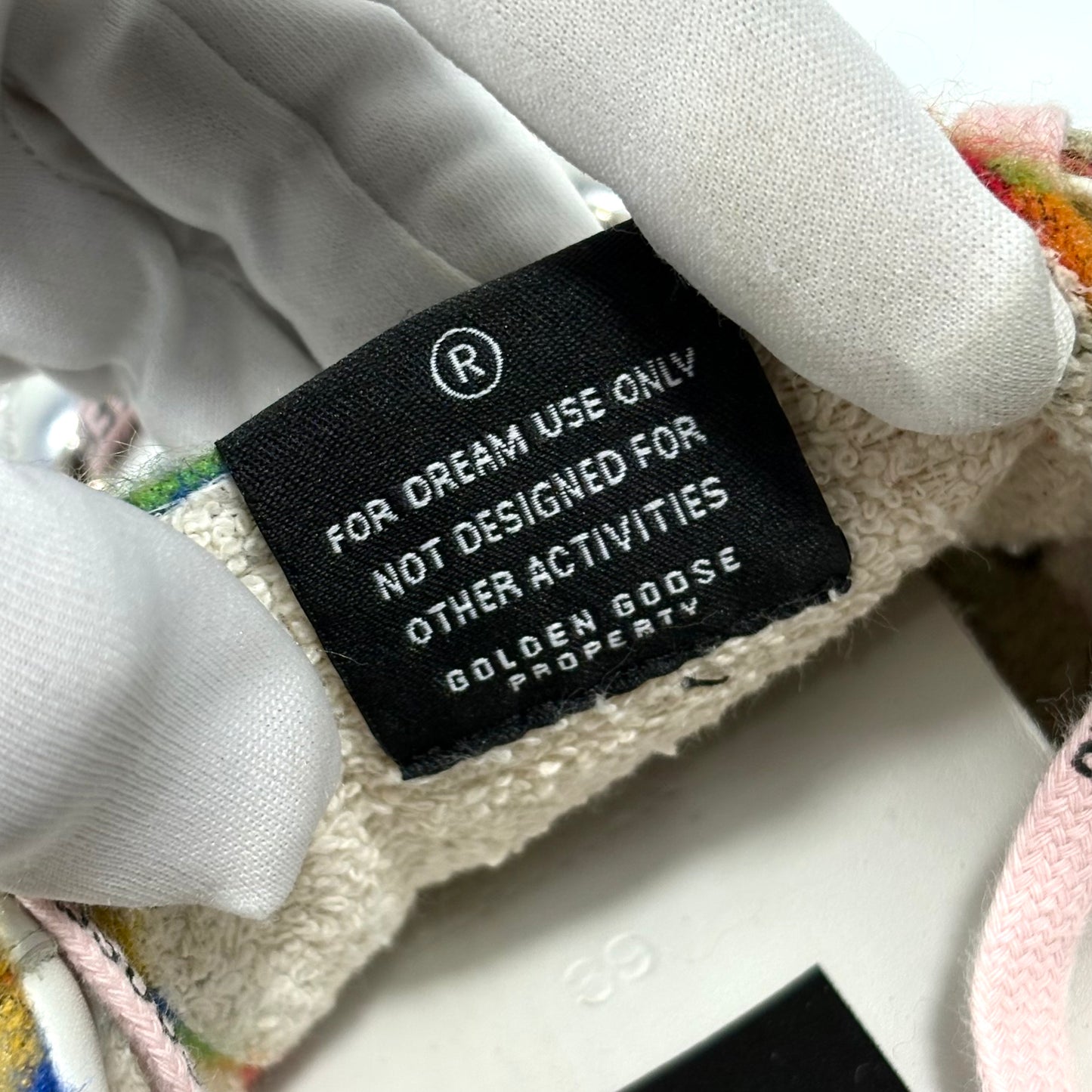 Golden goose Superstar Fuzzy Rainbow 39