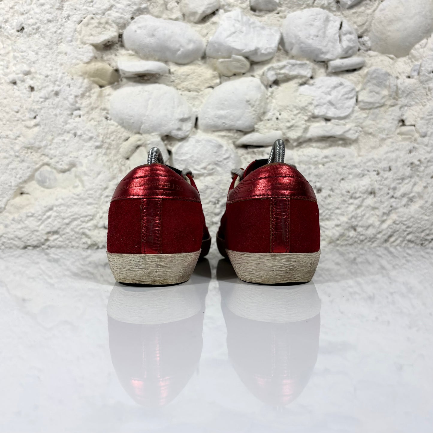Golden goose Superstar in tessuto rosso 38