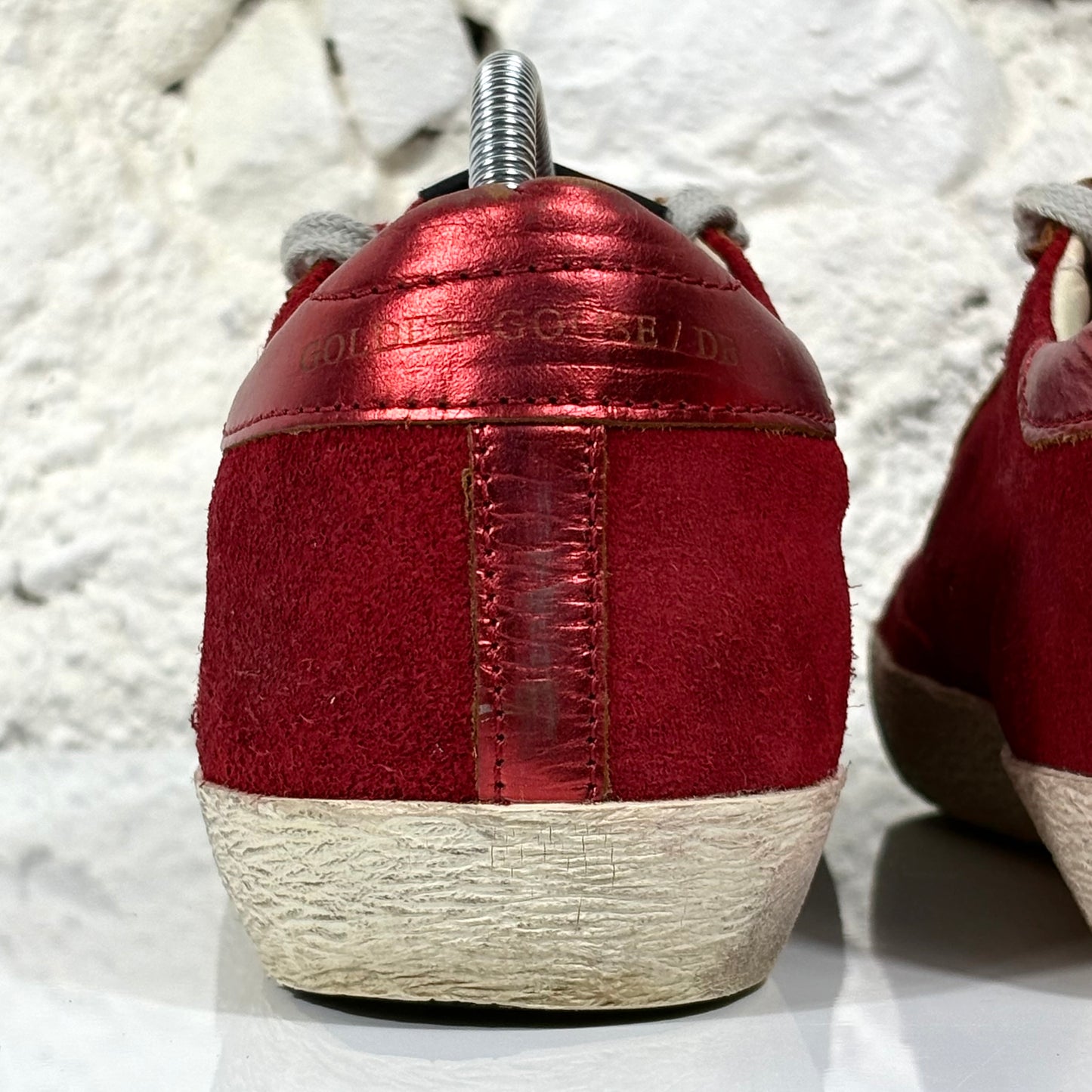 Golden goose Superstar in tessuto rosso 38