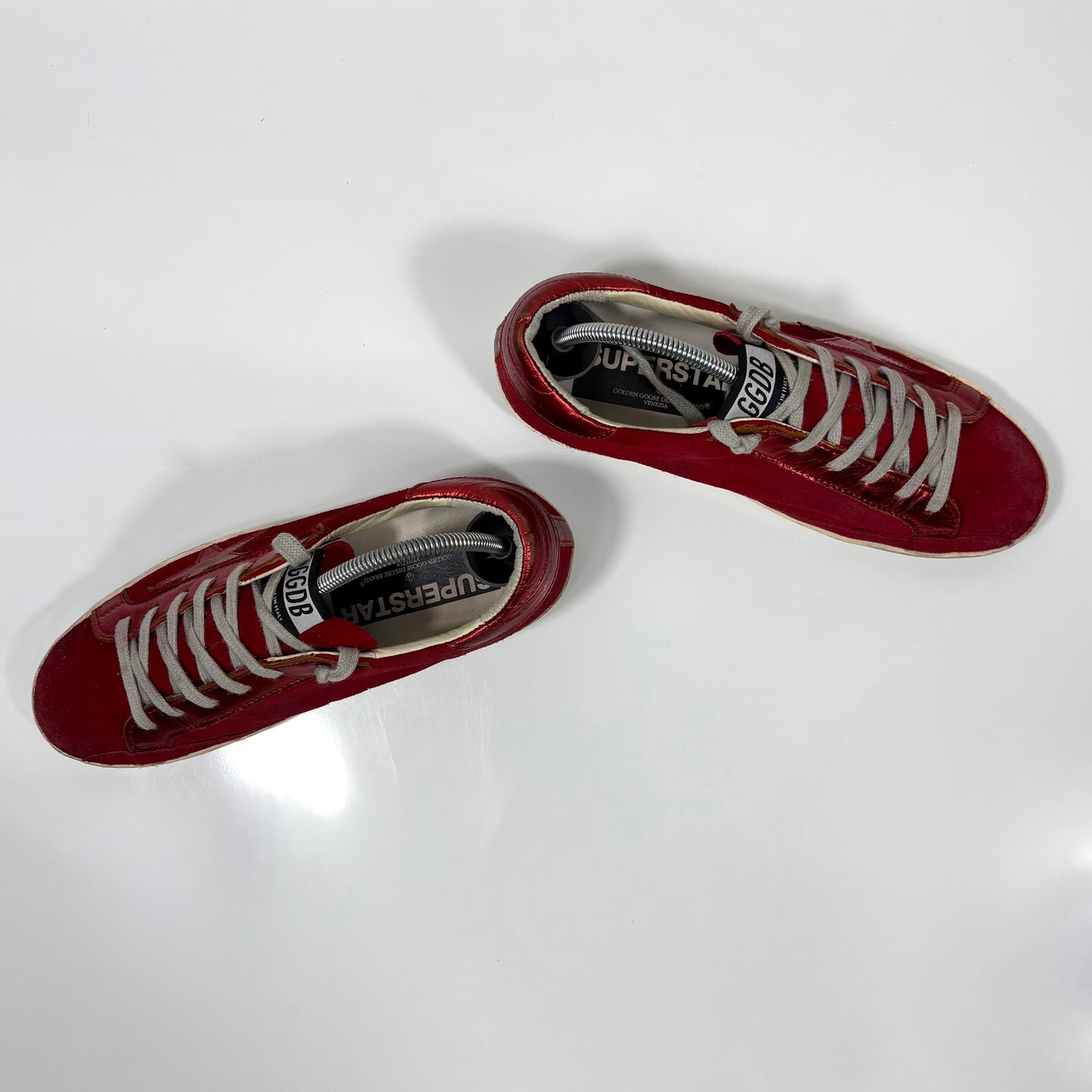 Golden goose Superstar in tessuto rosso 38
