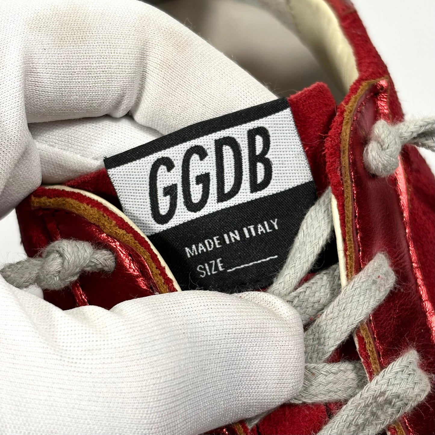 Golden goose Superstar in tessuto rosso 38
