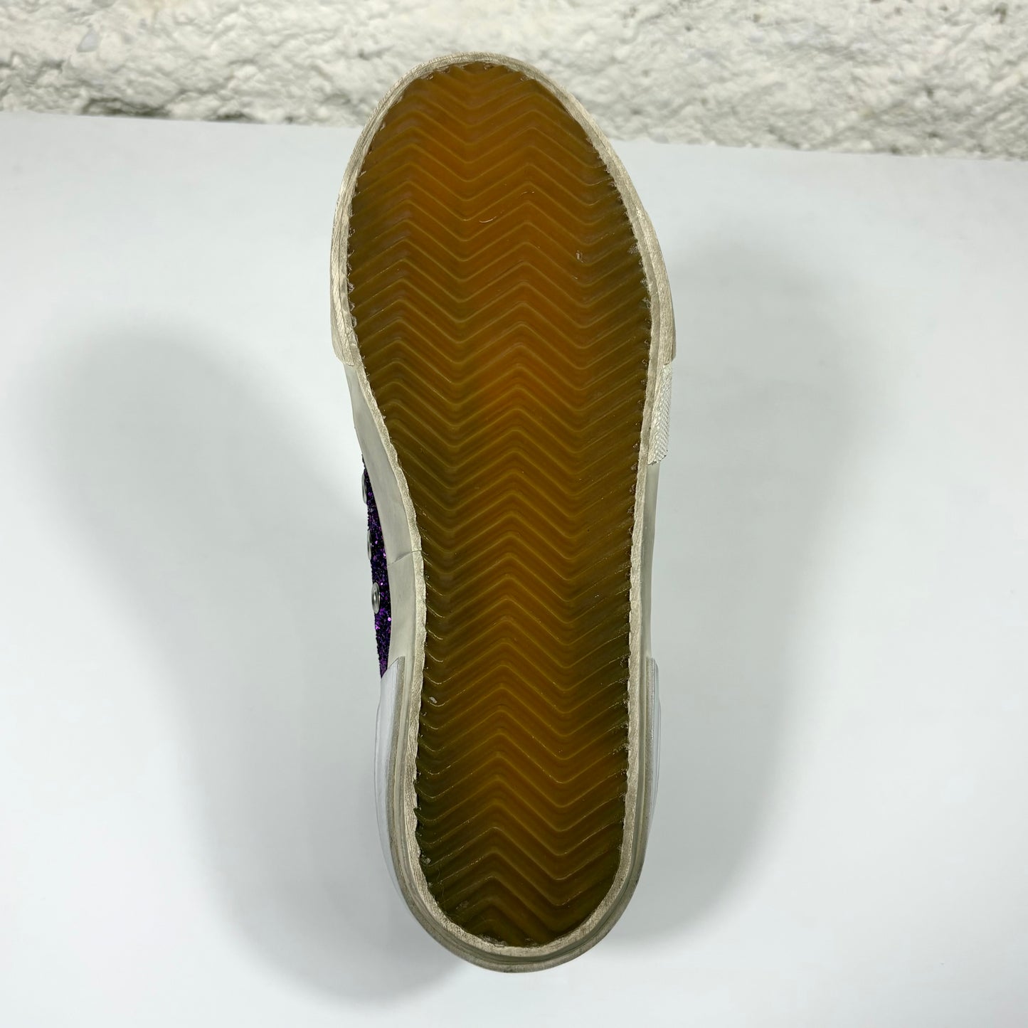 Golden goose Superstar-Penstar viola con paillettes 37