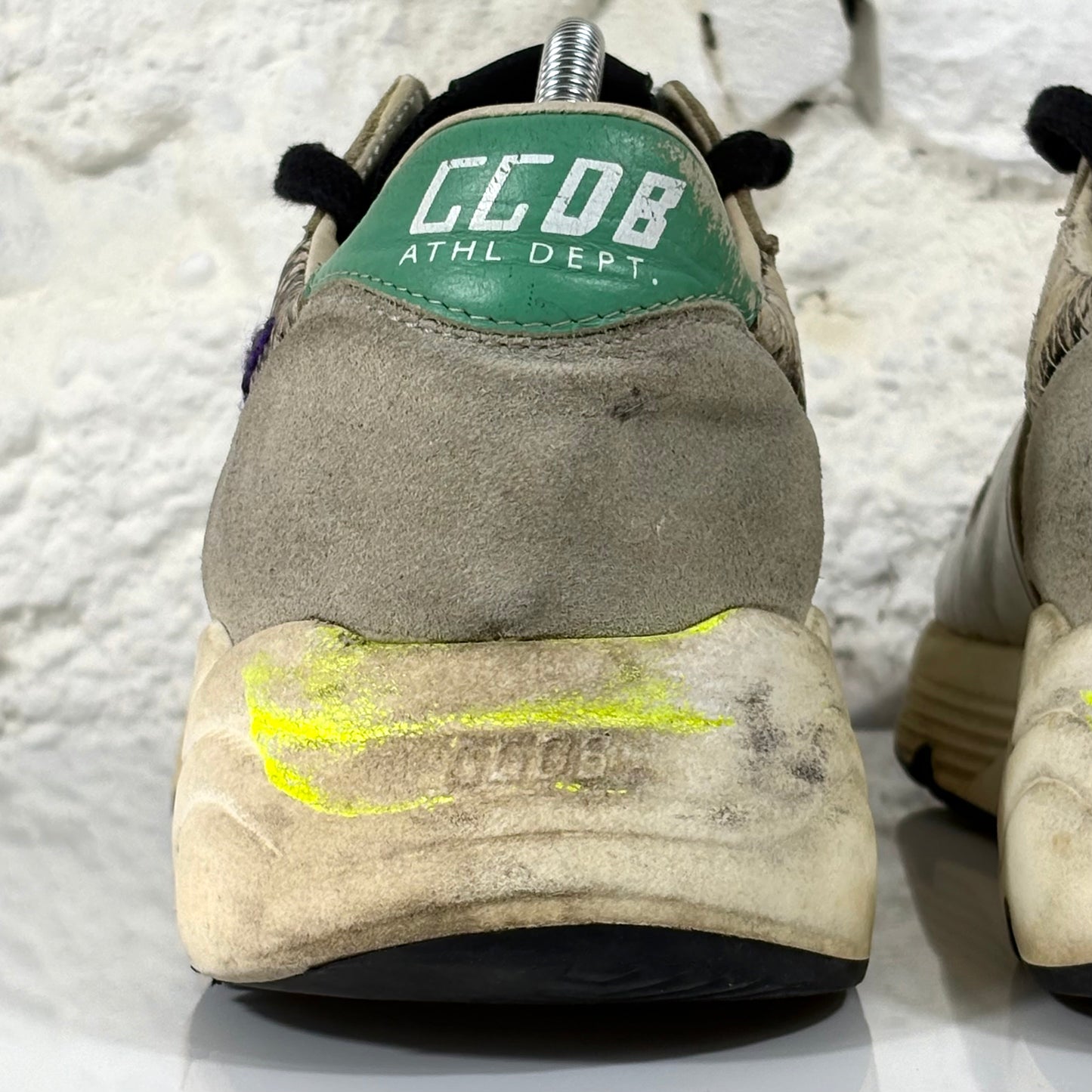 Golden goose Running Sole bianche, beije e a squame 39