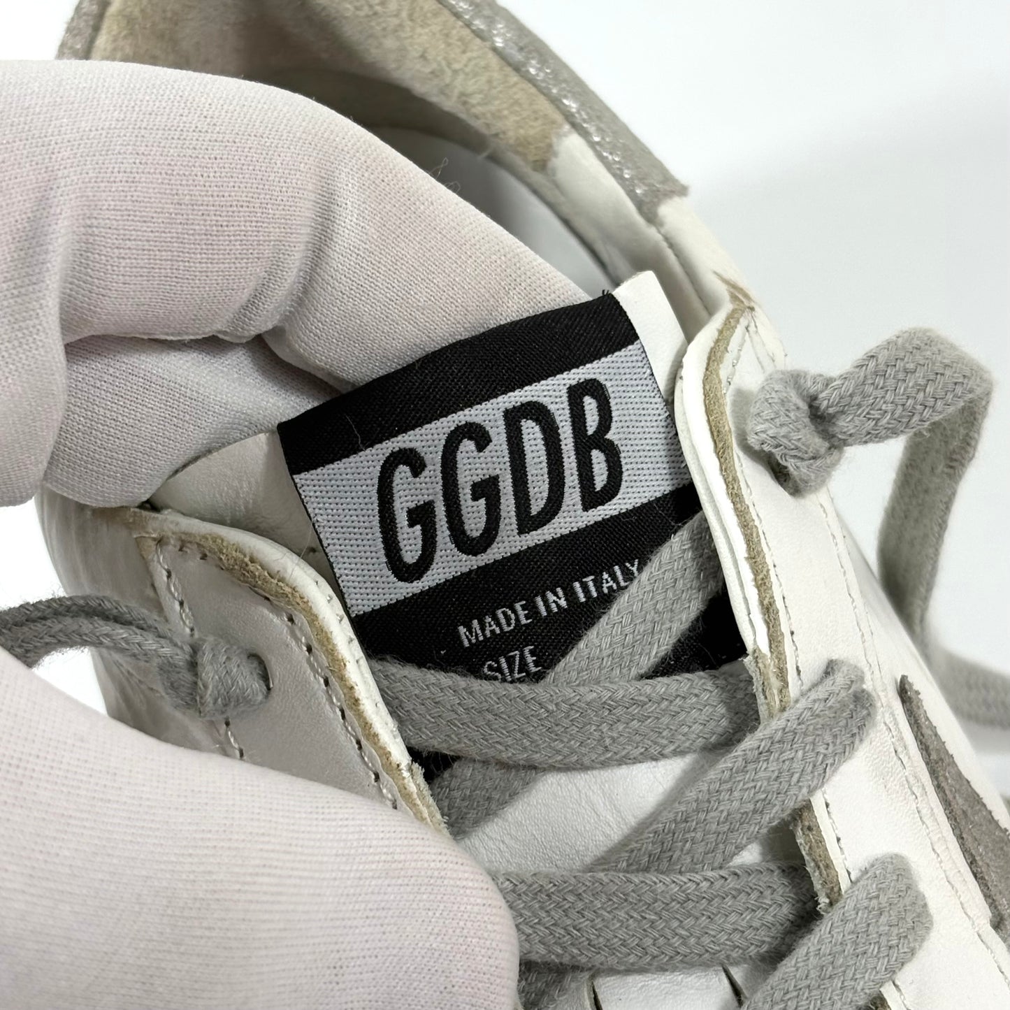 Golden goose Superstar bianche e argento 37