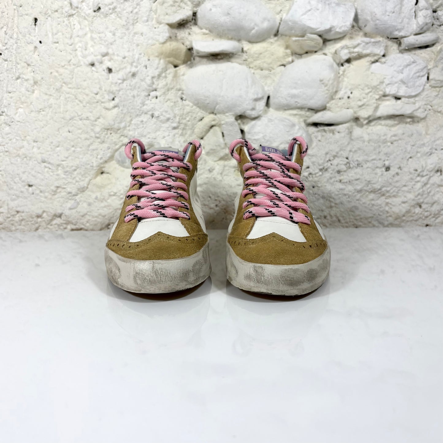 Golden goose Midstar beige e bianche 40