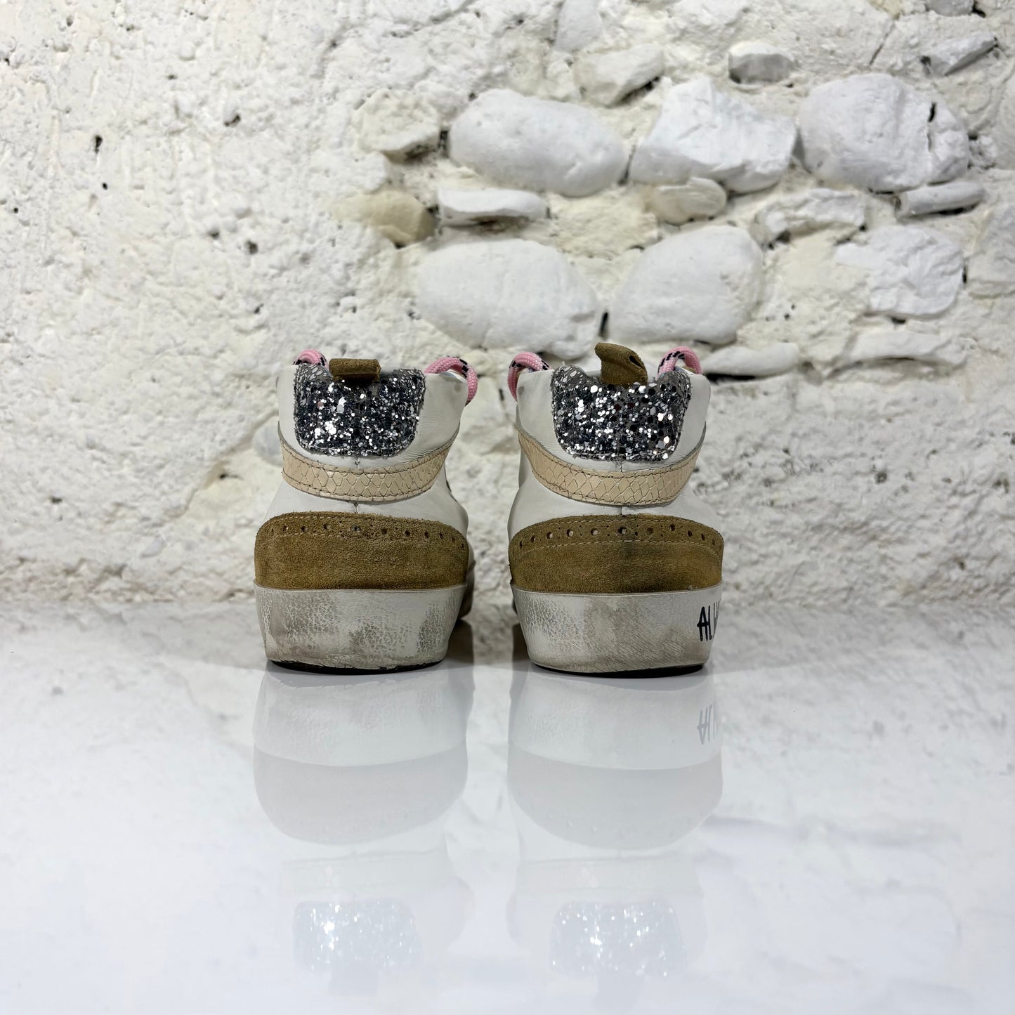 Golden goose Midstar beige e bianche 40