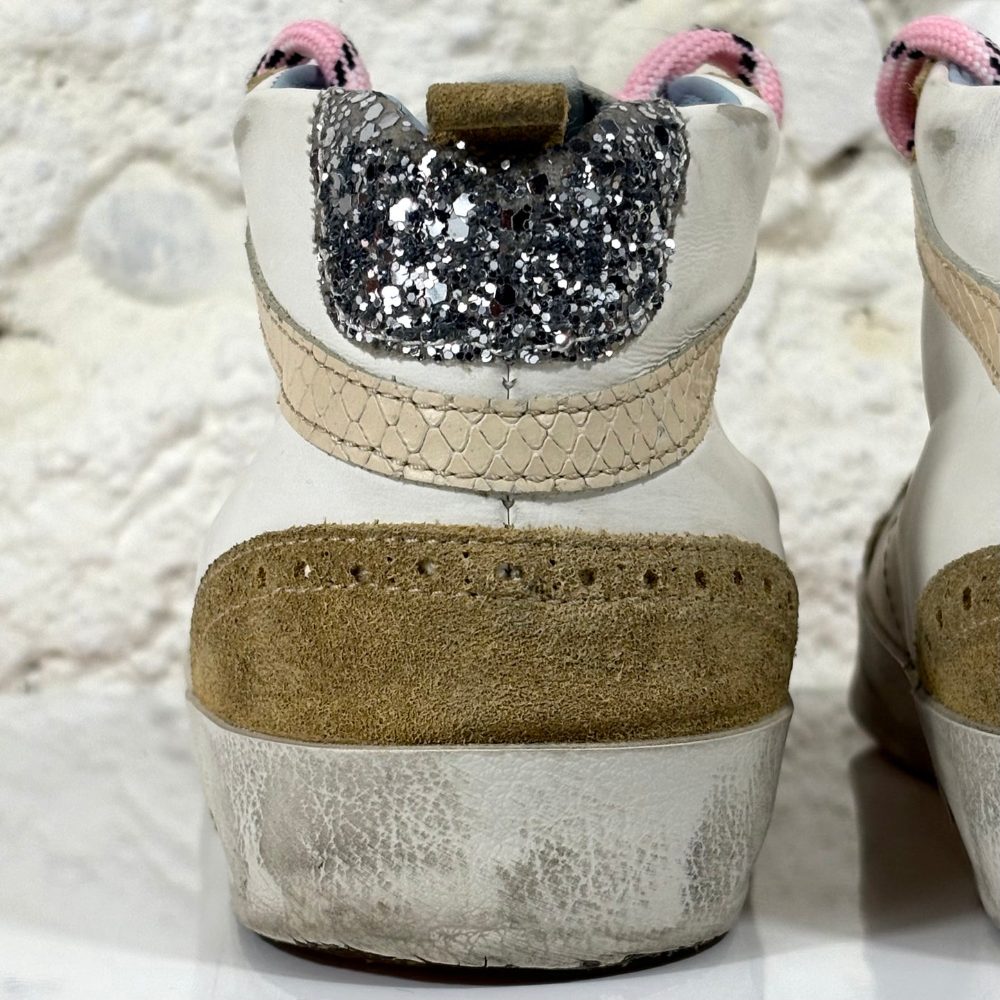 Golden goose Midstar beige e bianche 40