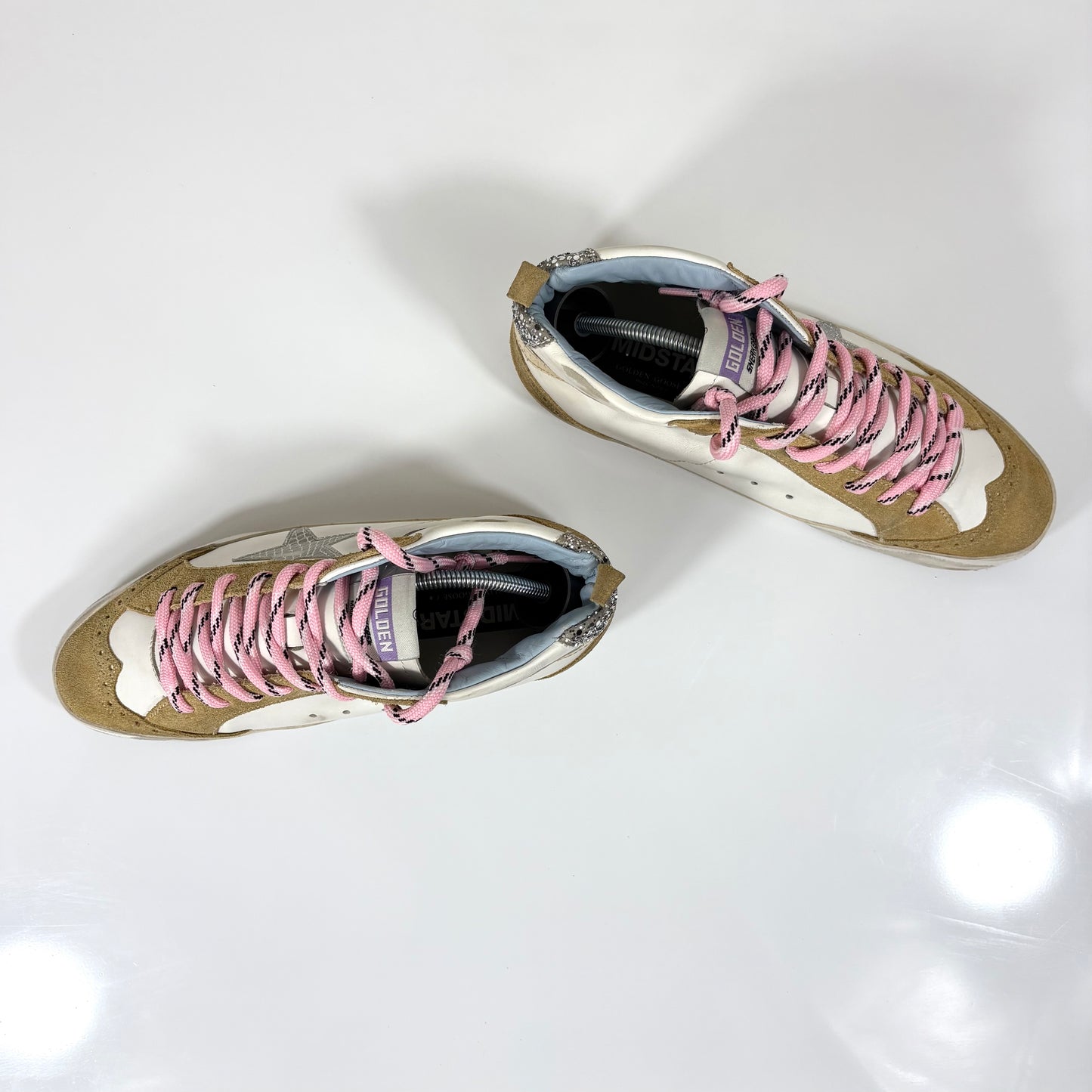 Golden goose Midstar beige e bianche 40