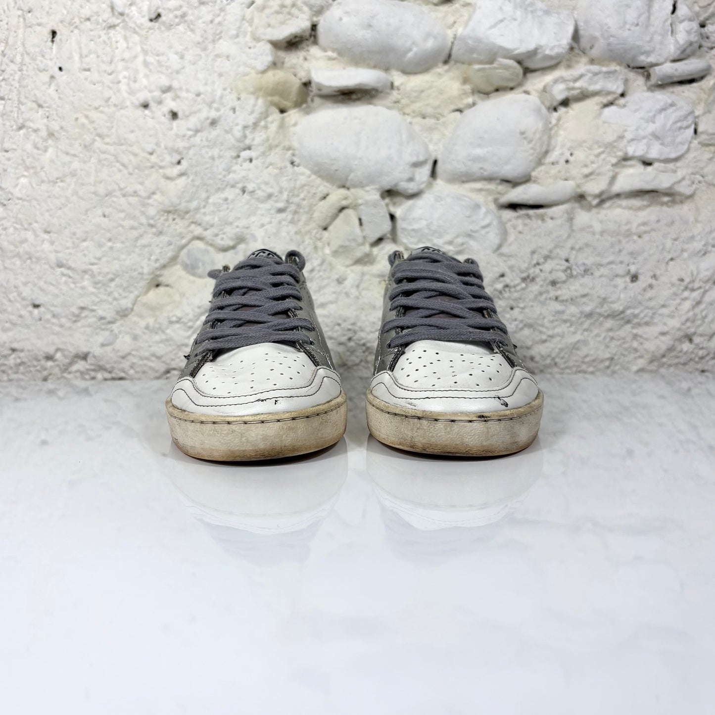 Golden goose Ballstar argento e bianco 36
