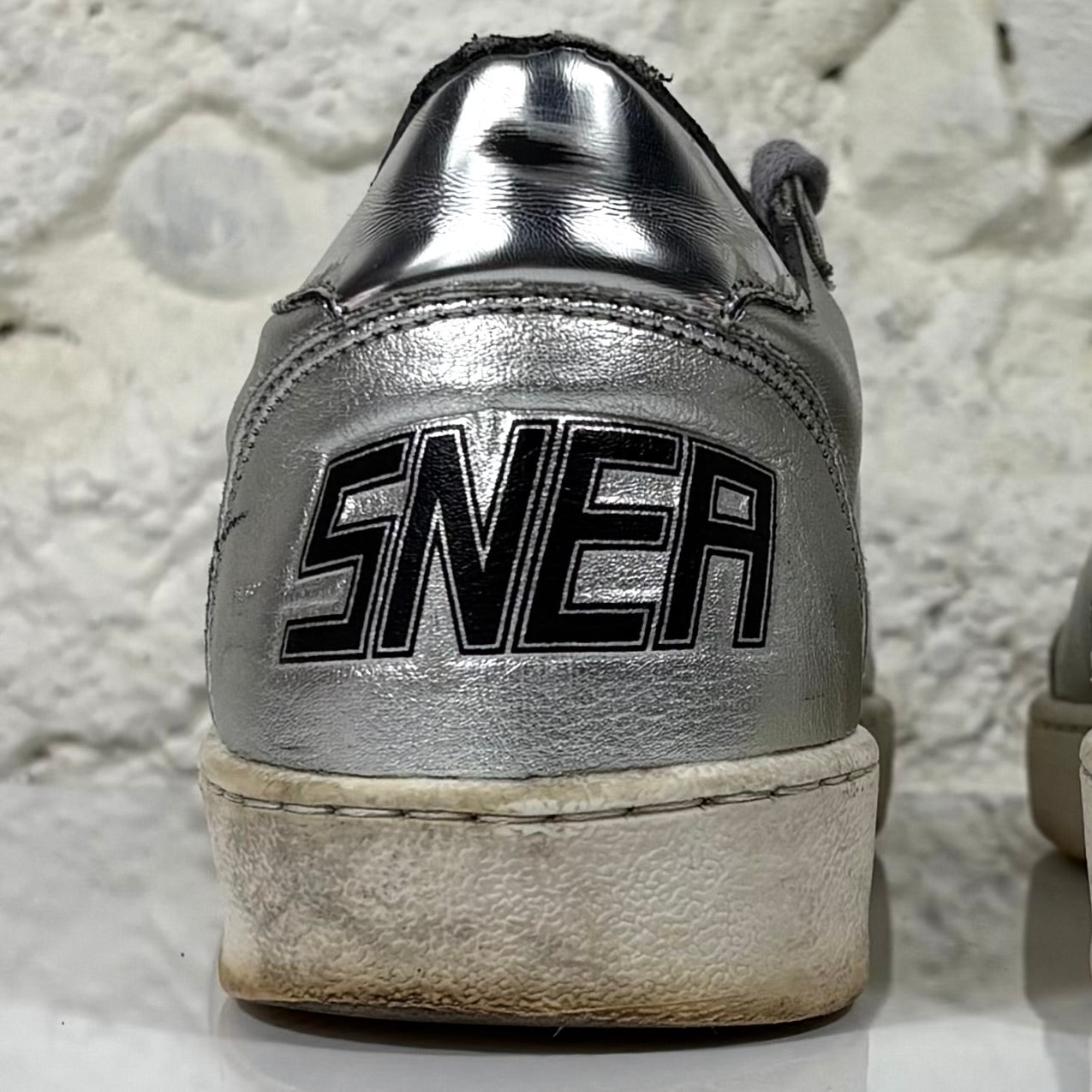Golden goose Ballstar argento e bianco 36