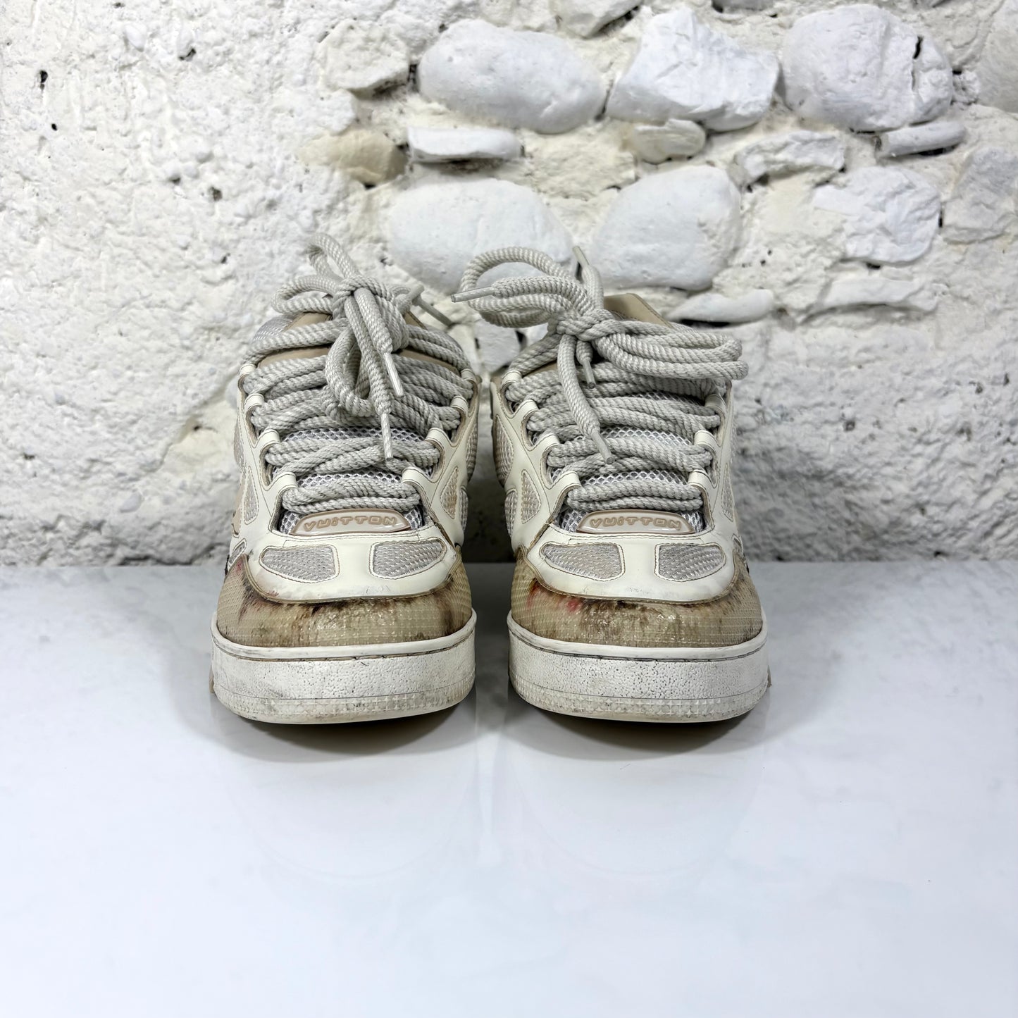 Louis Vuitton Skate beige e bianco 43