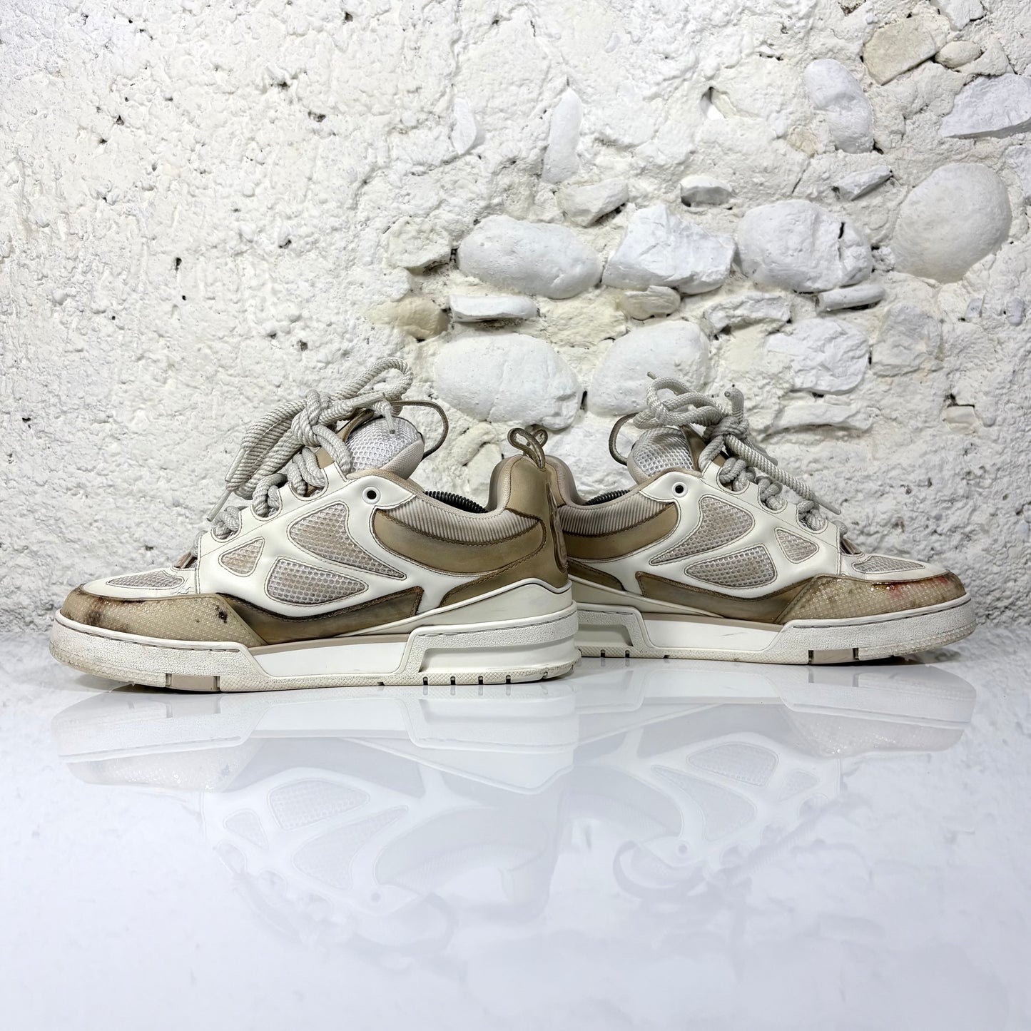 Louis Vuitton Skate beige e bianco 43