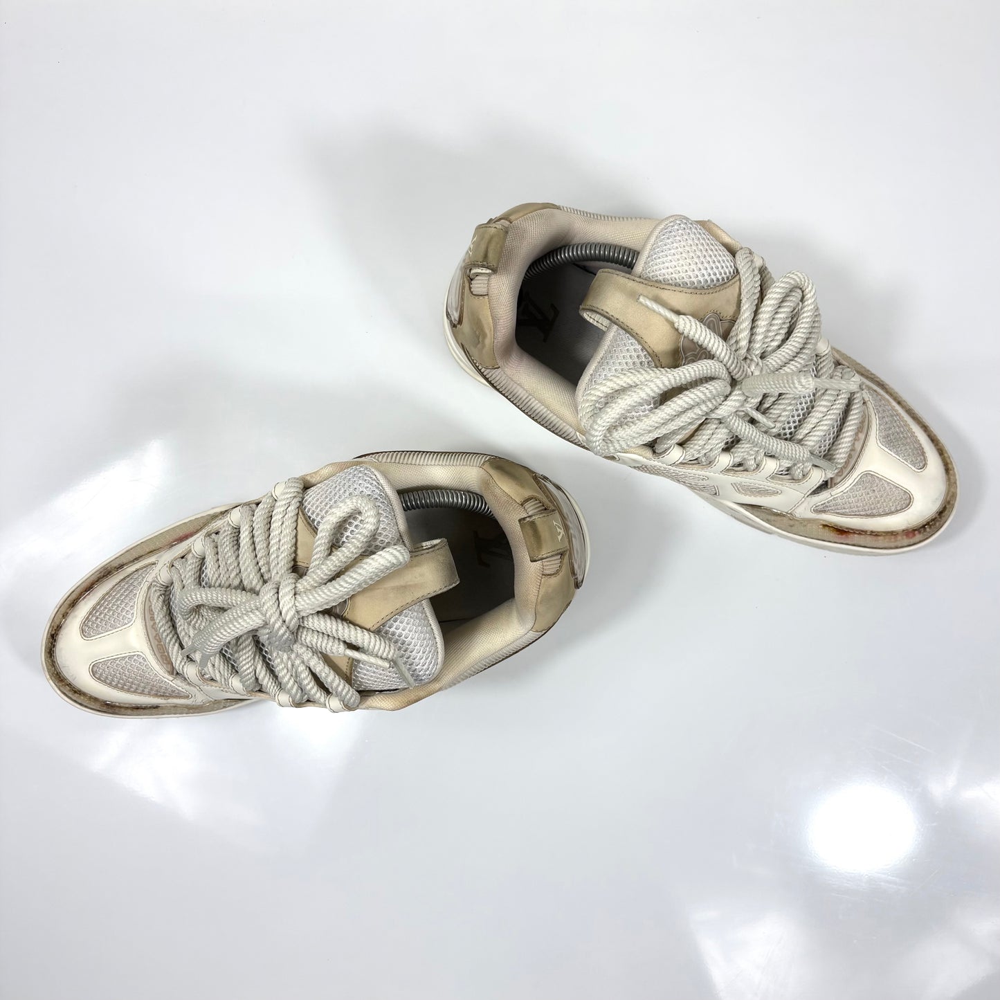 Louis Vuitton Skate beige e bianco 43
