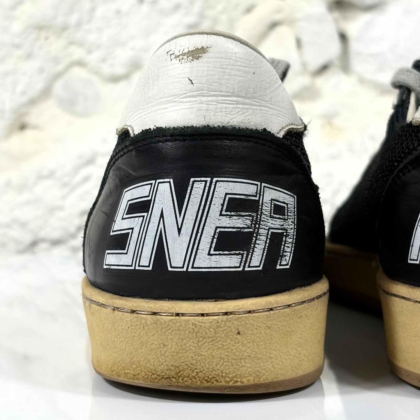 Golden goose Ballstar nere con stella e talloncini bianchi 41