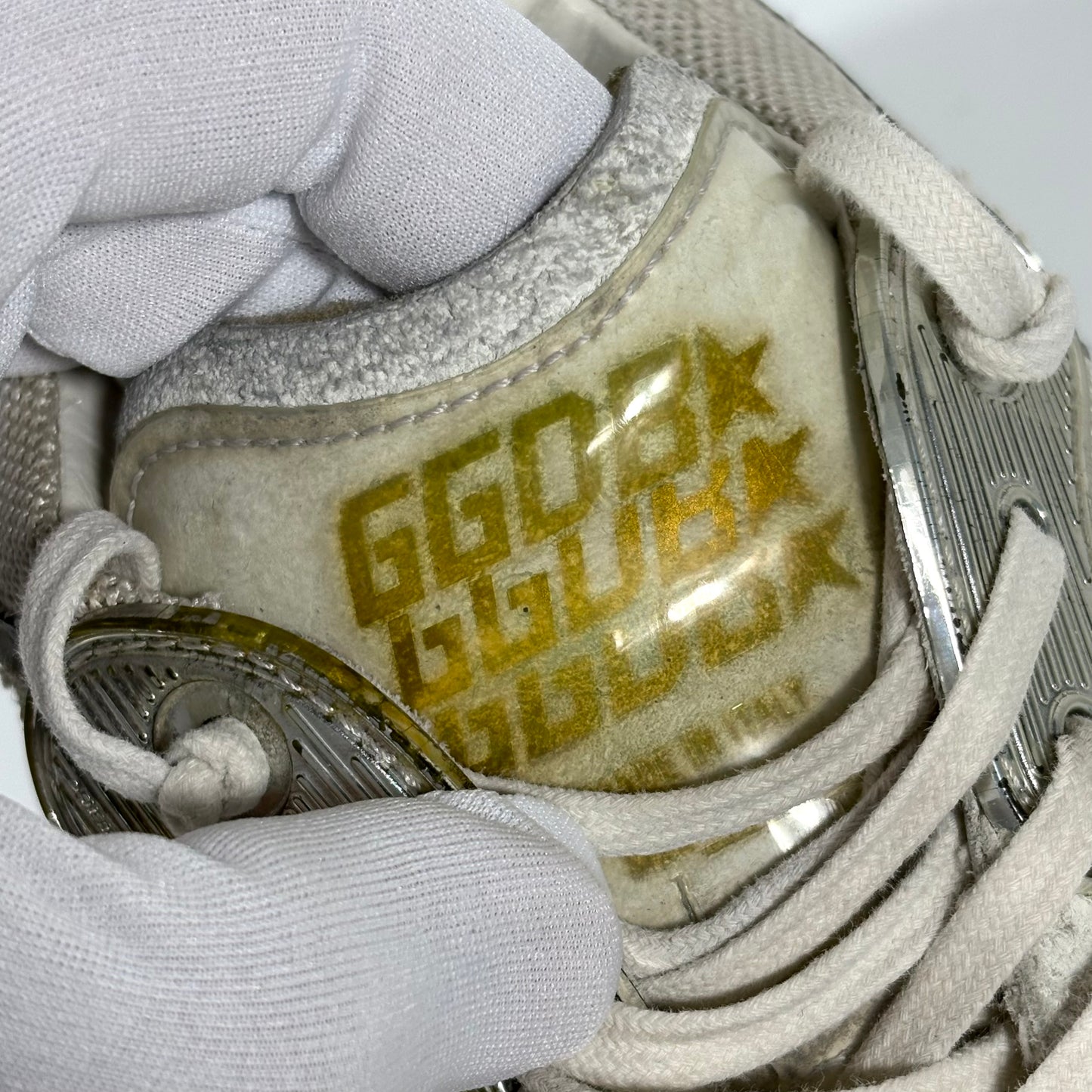 Golden goose Dad star grigio e bianco 40