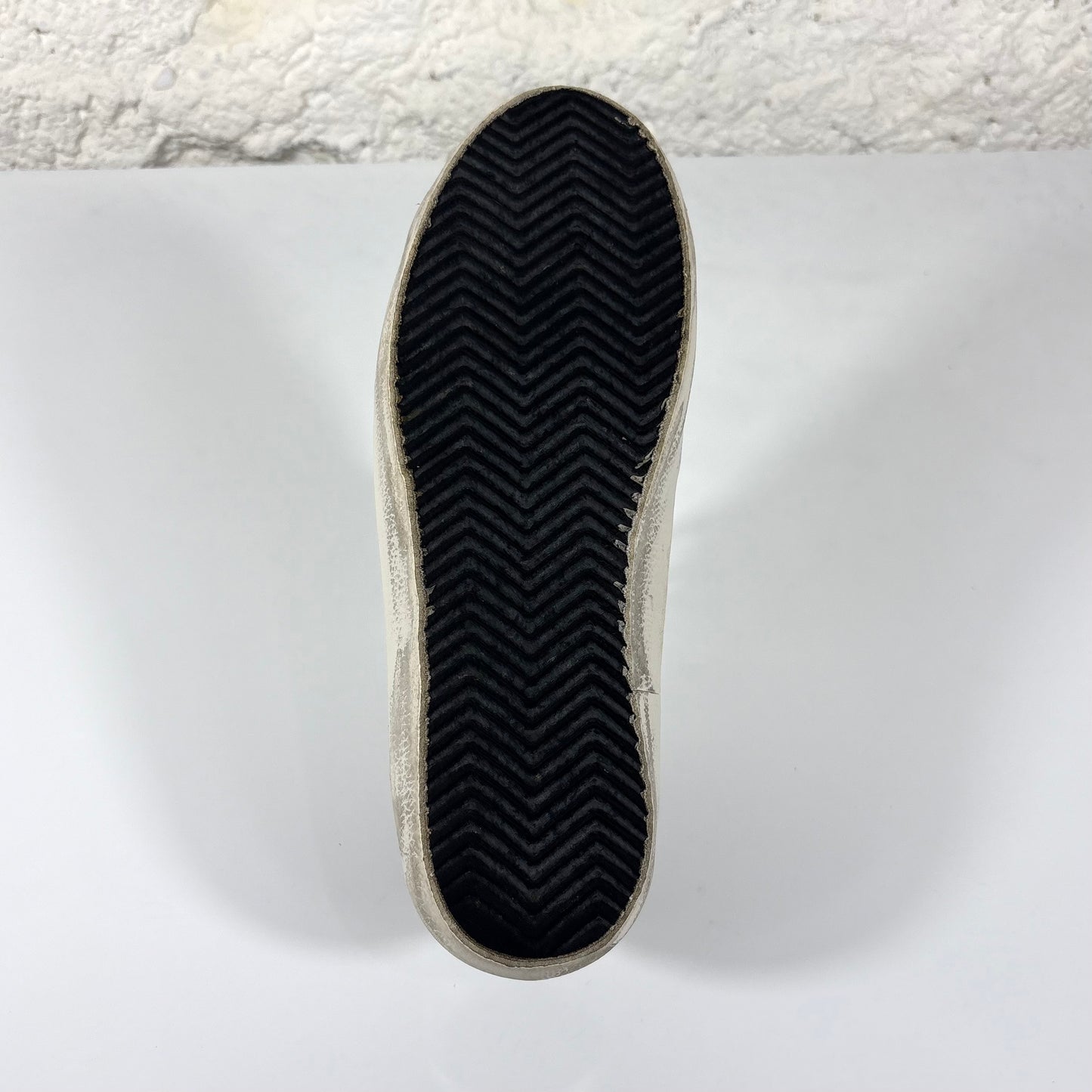 Golden goose lilla con stella e punta brillantinati argento, tallone in "squame" 39