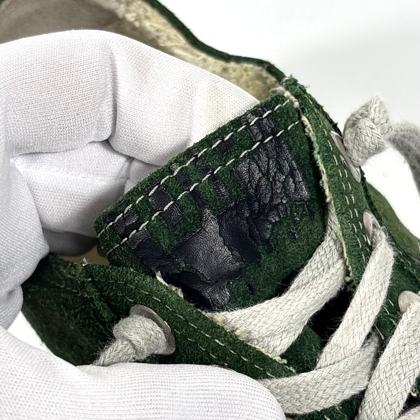 Golden goose v-star 2 verde scuro con stella nera in effetto vissuto e sporco 39