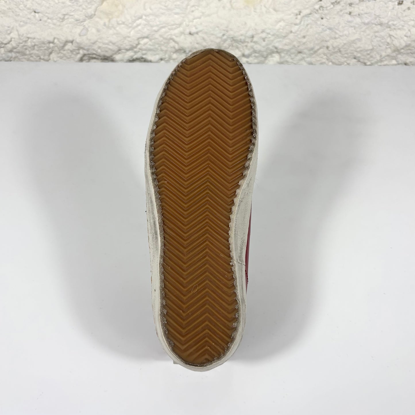 Golden goose Superstar rosso lucido con stella grigio 38