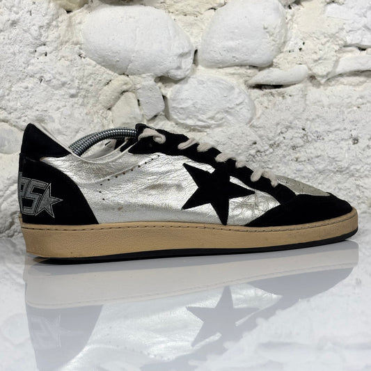 Golden goose Ballstar argento e nero 42