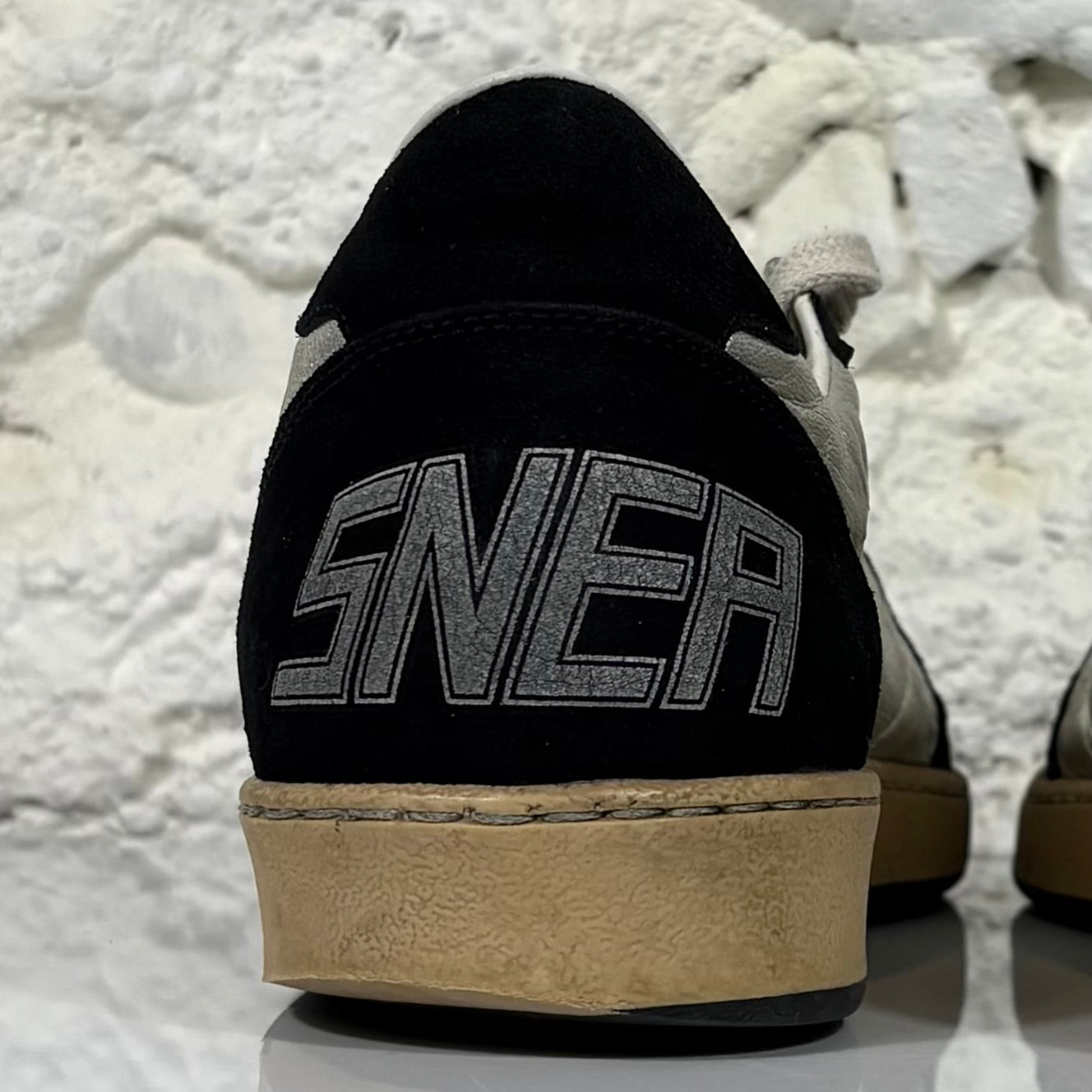 Golden goose Ballstar argento e nero 42