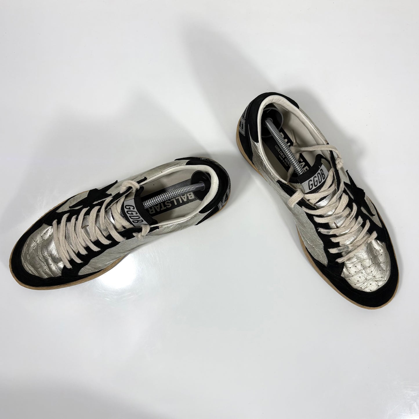 Golden goose Ballstar argento e nero 42