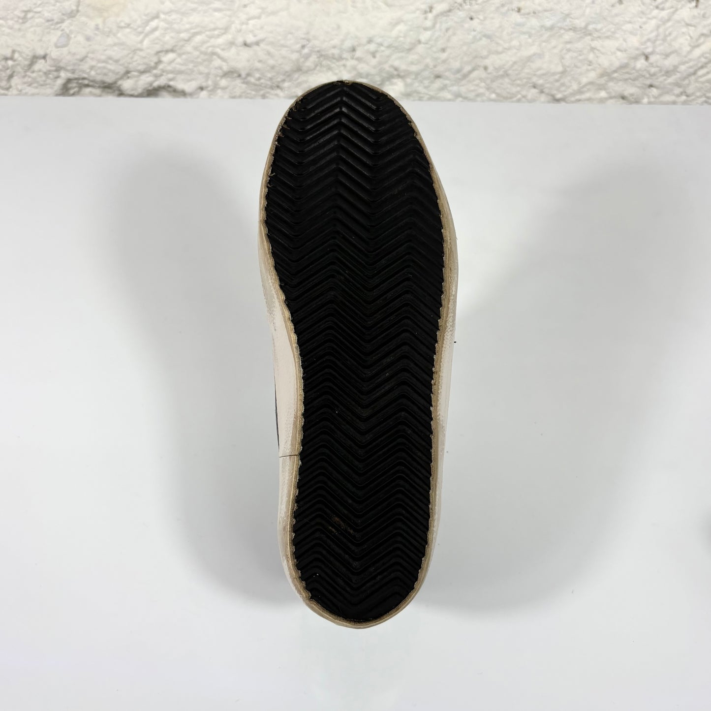 Golden goose Superstar nere a "squame" con stella e talloncini neri con paillettes 37