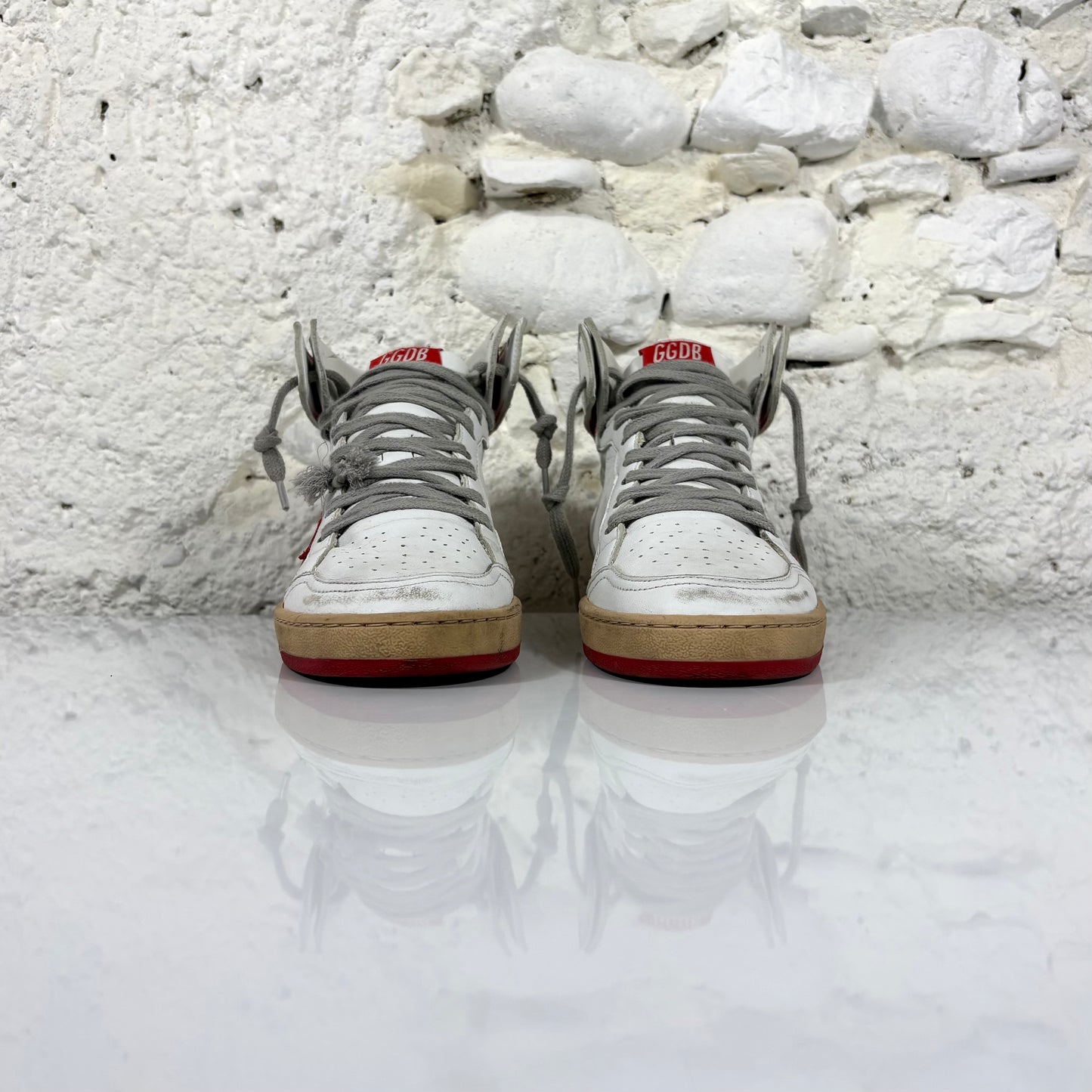 Golden goose Sky star bianche e rosse 38