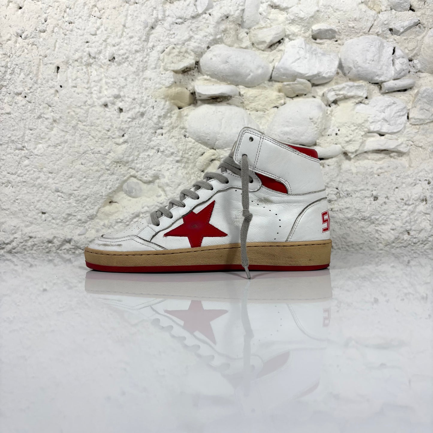 Golden goose Sky star bianche e rosse 38