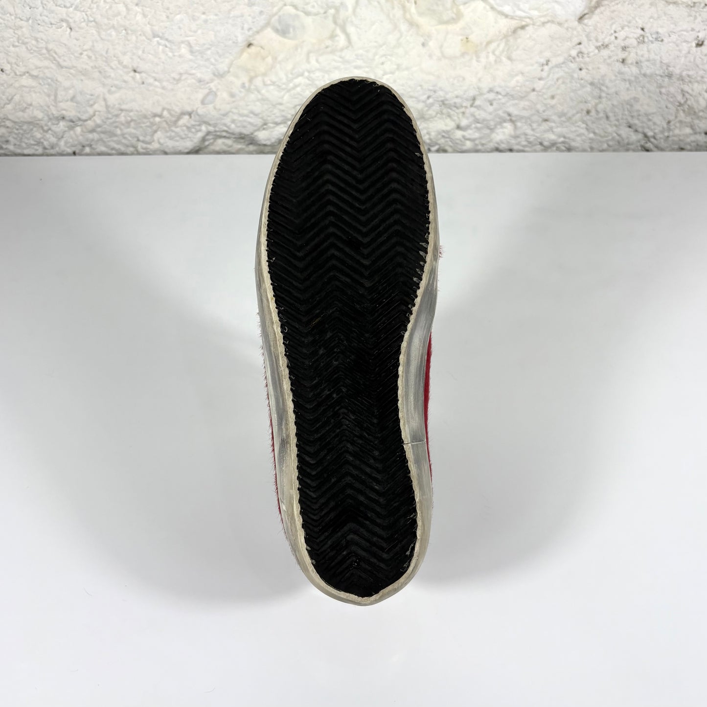 Golden goose Superstar "archive" LTD in cavallino rosso con stella e talloncini argento 42