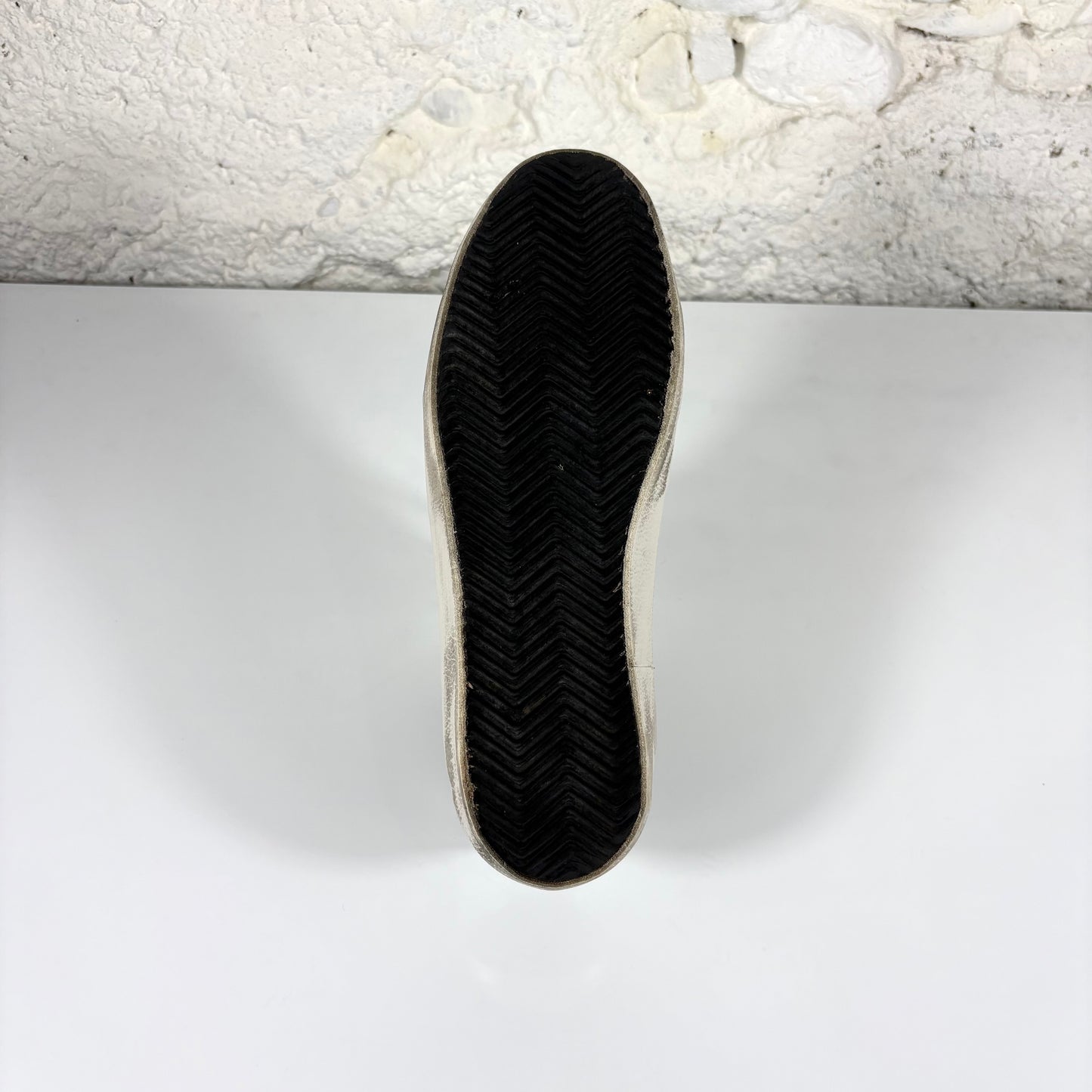 Golden goose Superstar bianche classiche con stella e talloncini argento 41