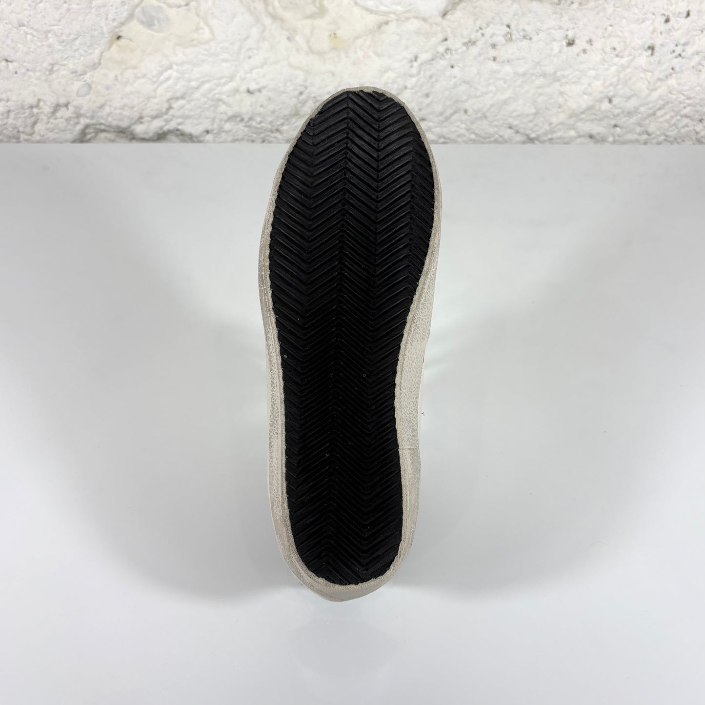 Golden goose Superstar bianche con stella dorata e talloncini neri con paillettes 38