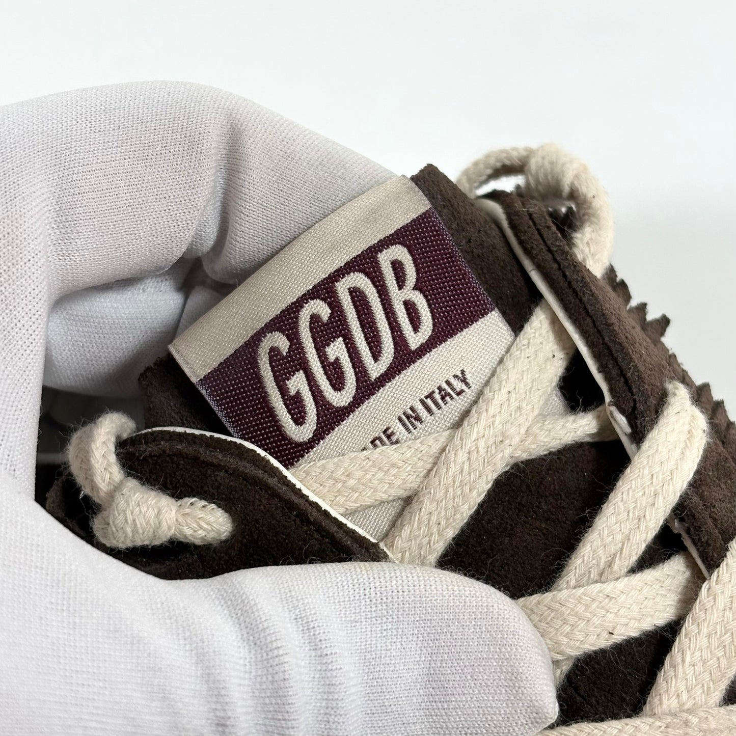 Golden goose Superstar Sabot marroni in pelle marrone scamosciata con perle 39