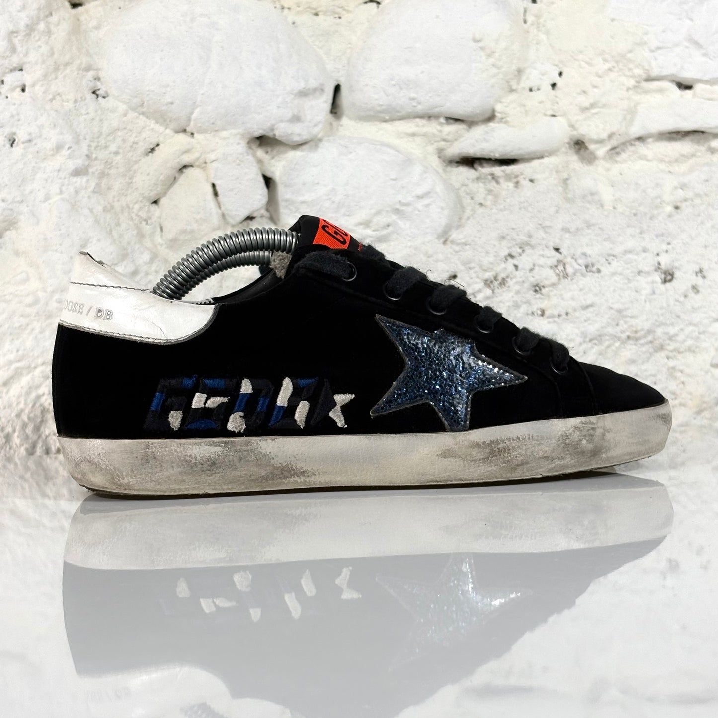 Golden goose Superstar nere in velluto 35