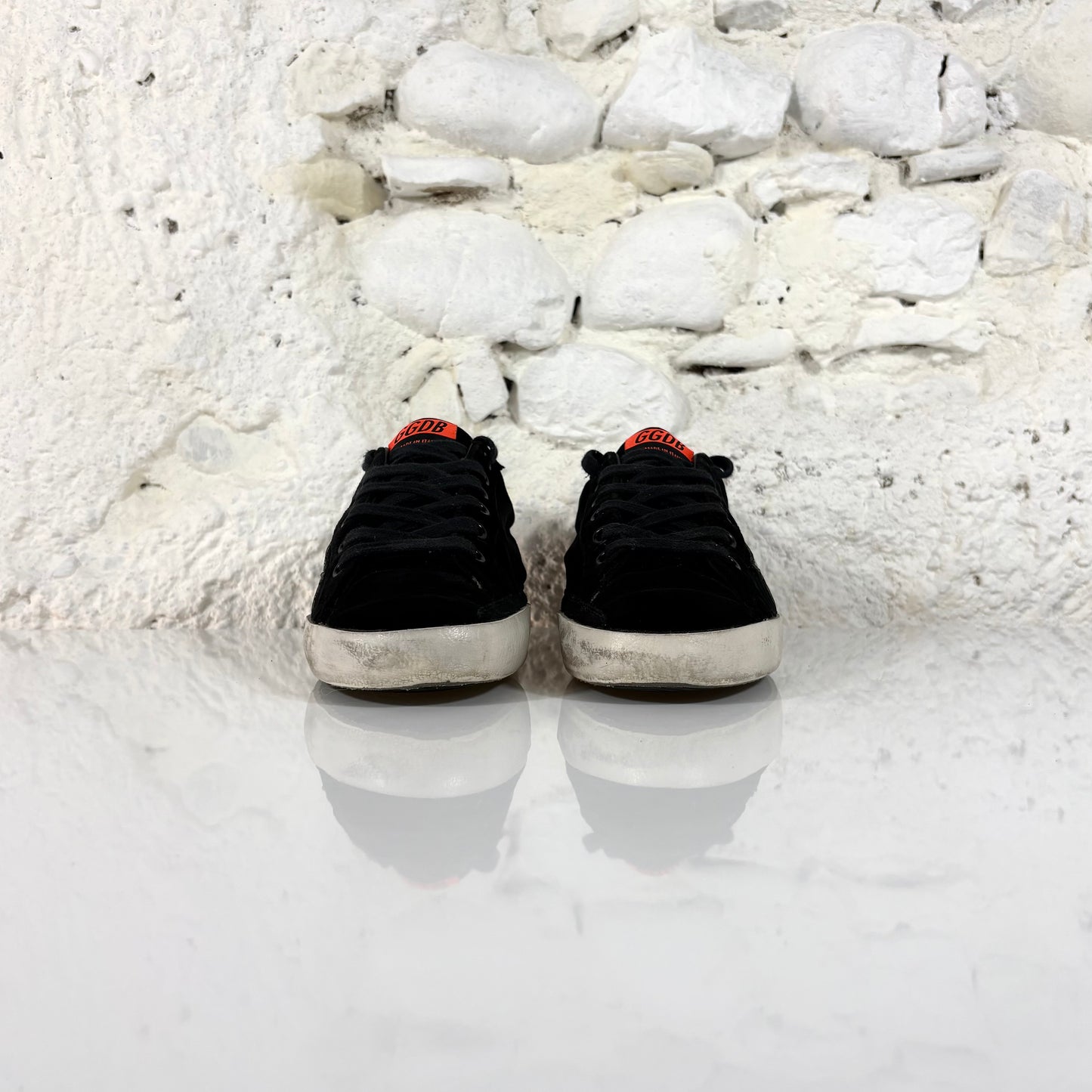 Golden goose Superstar nere in velluto 35