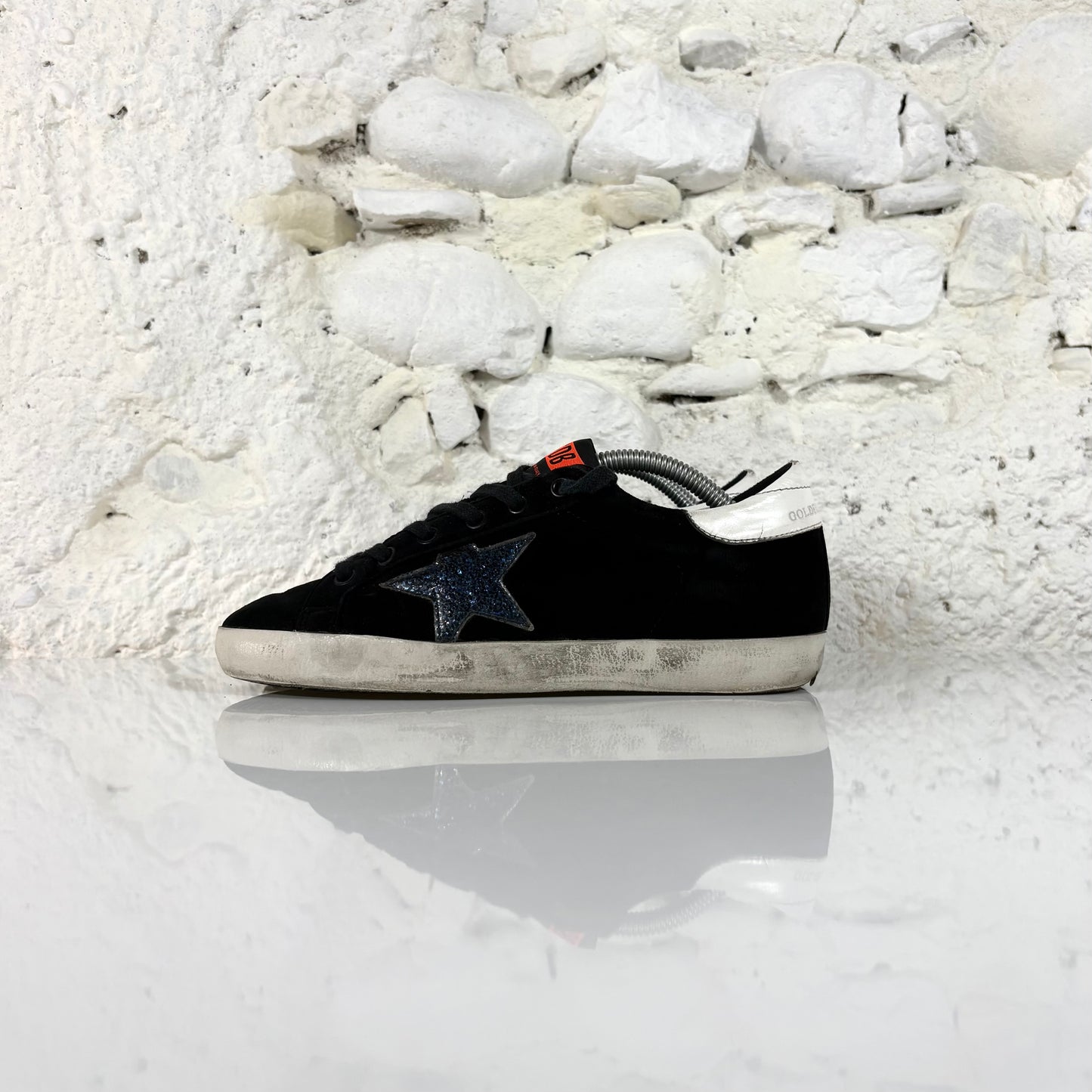 Golden goose Superstar nere in velluto 35