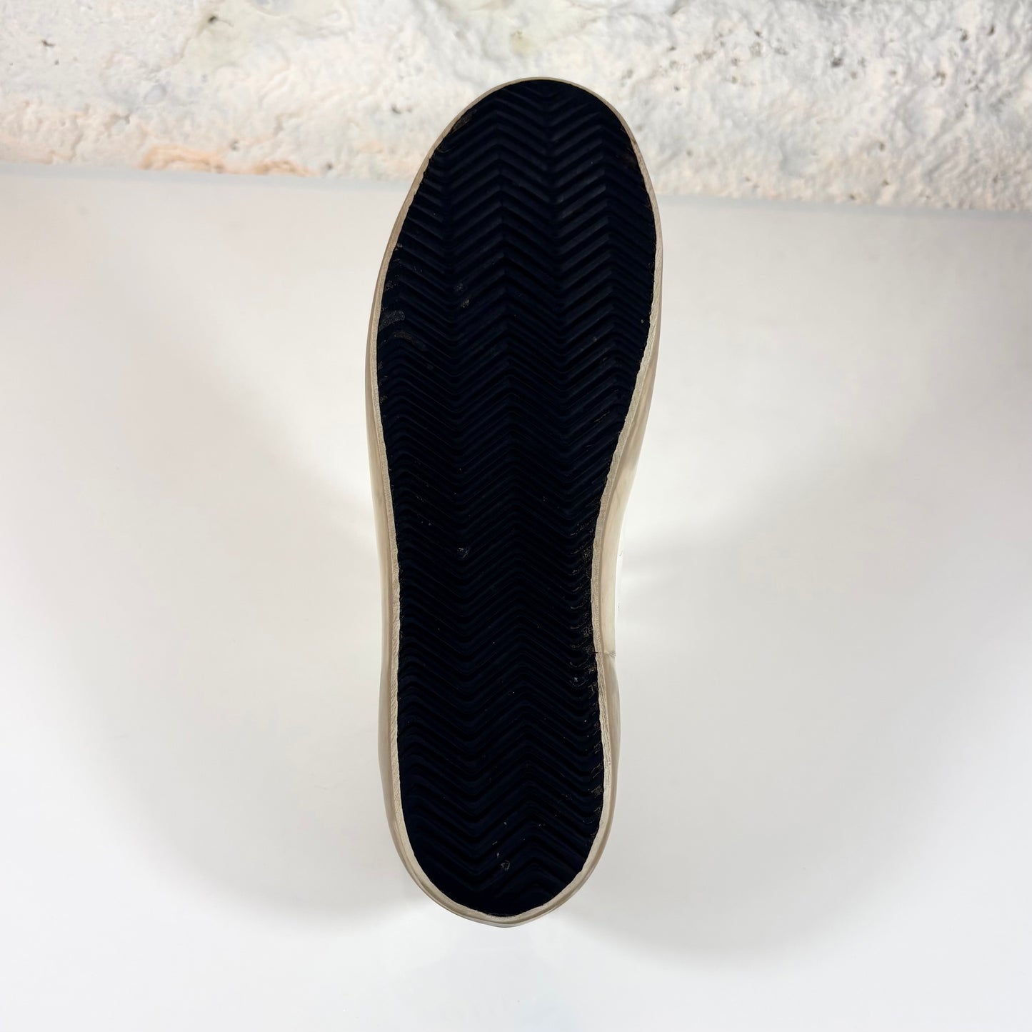 Golden goose Superstar bianche con stella argento e talloncini neri brillantanti 41