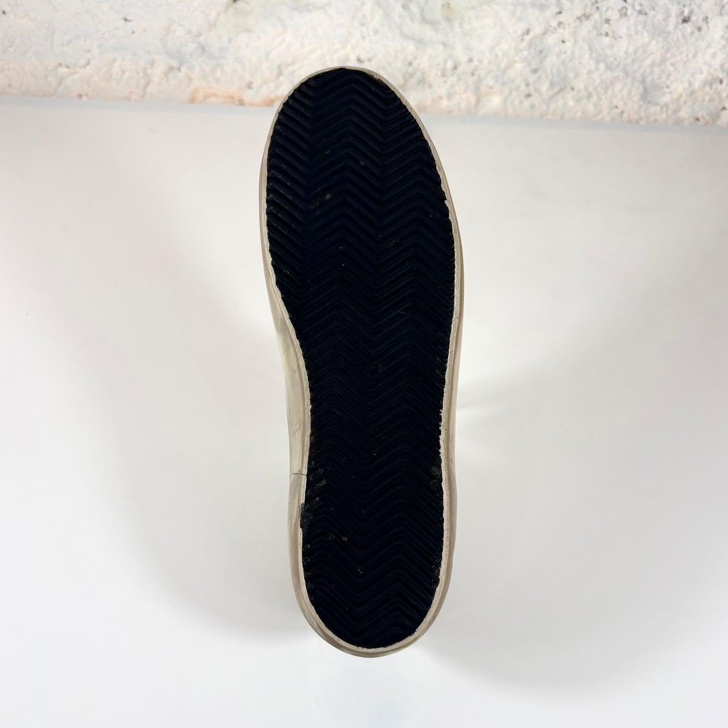 Golden goose Superstar bianche con stella argento e talloncini neri brillantanti 41