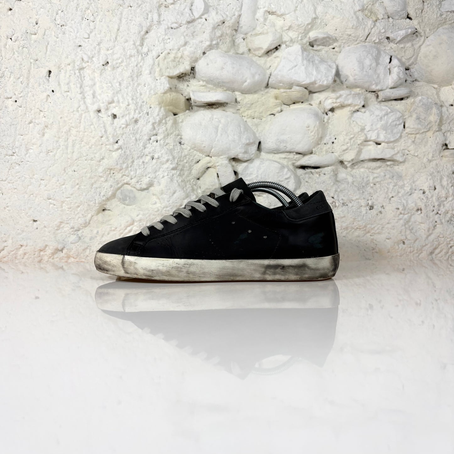 Golden goose Superstar nere in pelle 39