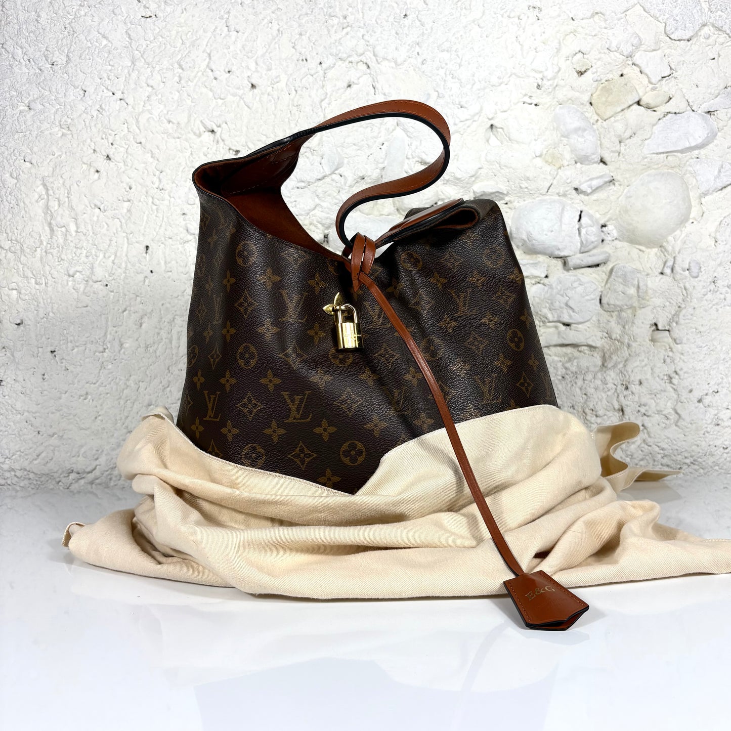 Louis Vuitton Flower hobo in monogram classic marrone e bordeaux