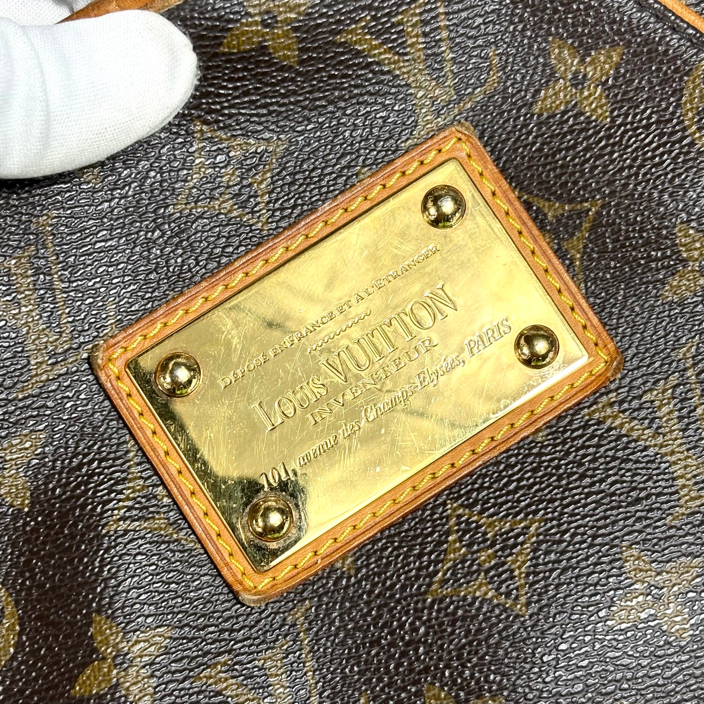 Louis Vuitton Galliera in monogram canvas con finiture in vacchetta