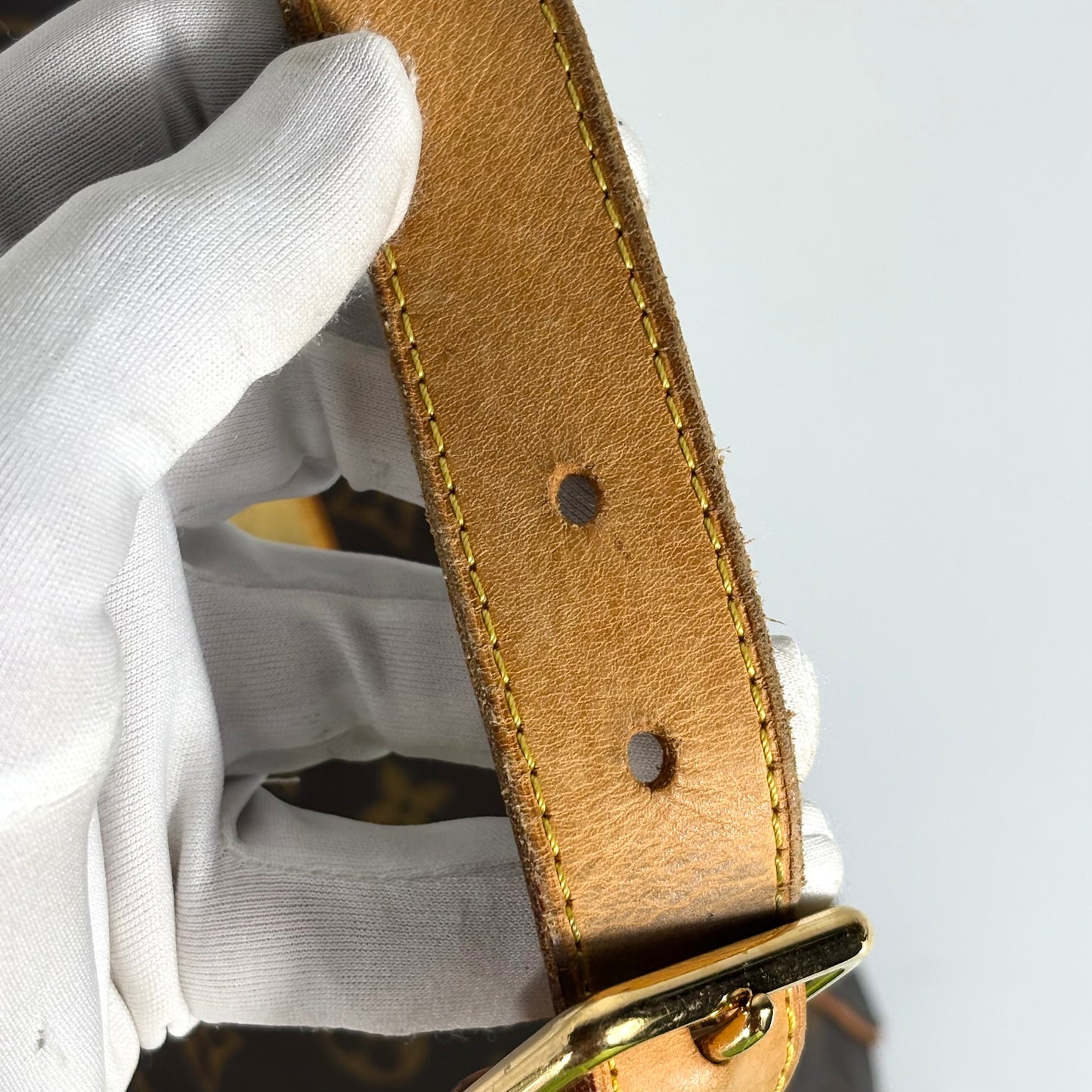 Louis Vuitton Galliera in monogram canvas con finiture in vacchetta