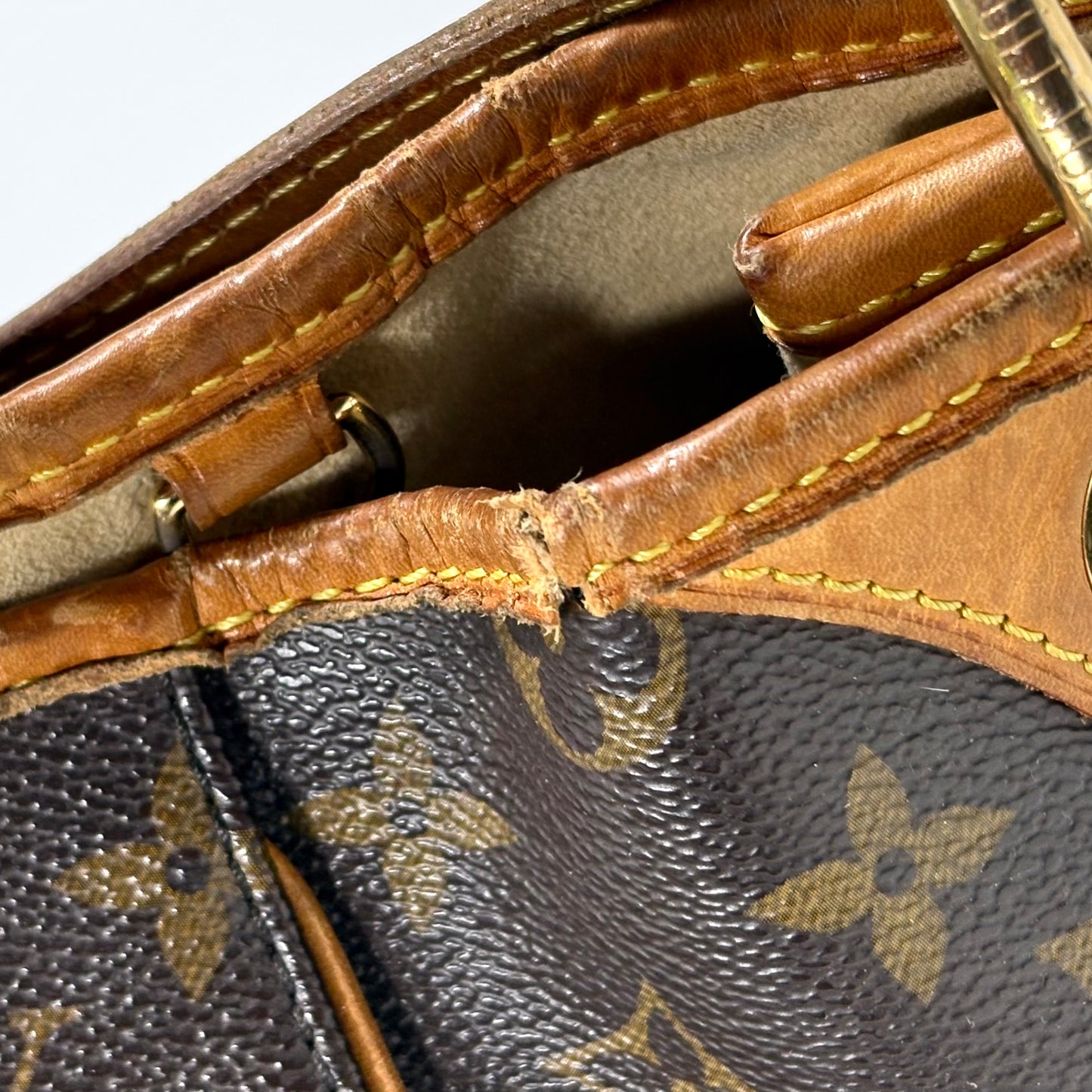 Louis Vuitton Galliera in monogram canvas con finiture in vacchetta