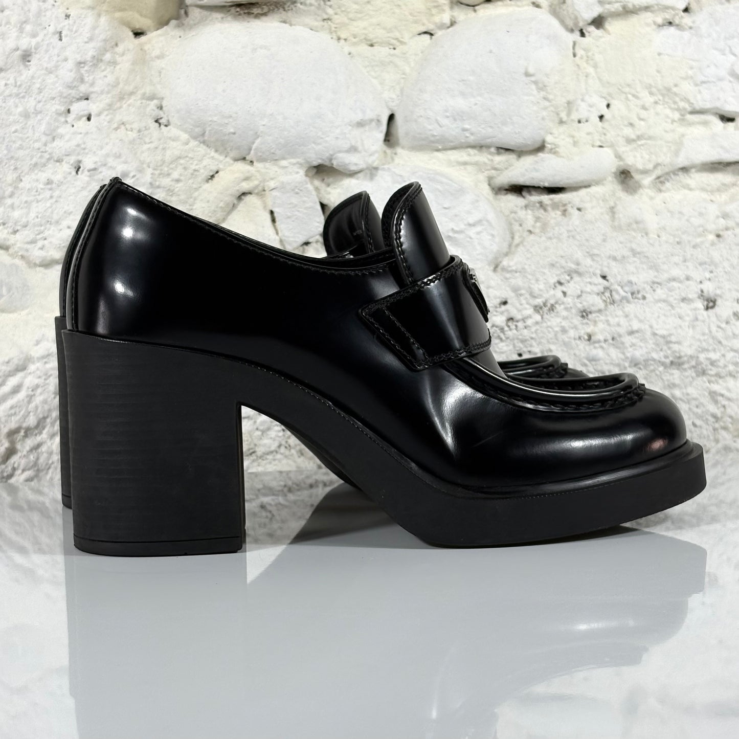Prada Chcolate con tacco 85 MM 38,5