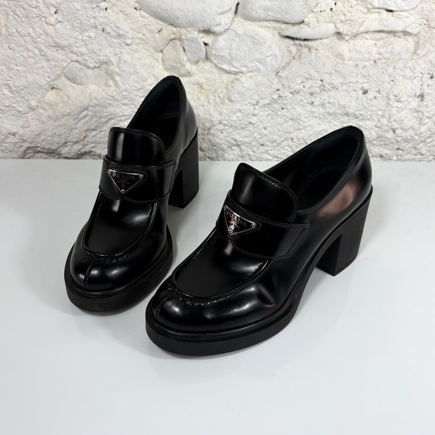 Prada Chcolate con tacco 85 MM 38,5