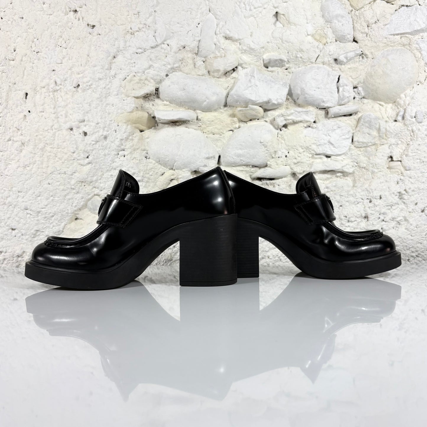 Prada Chcolate con tacco 85 MM 38,5
