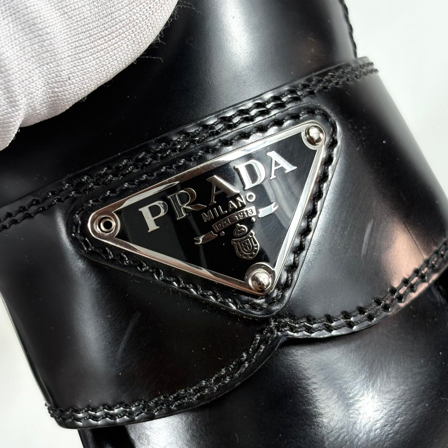 Prada Chcolate con tacco 85 MM 38,5