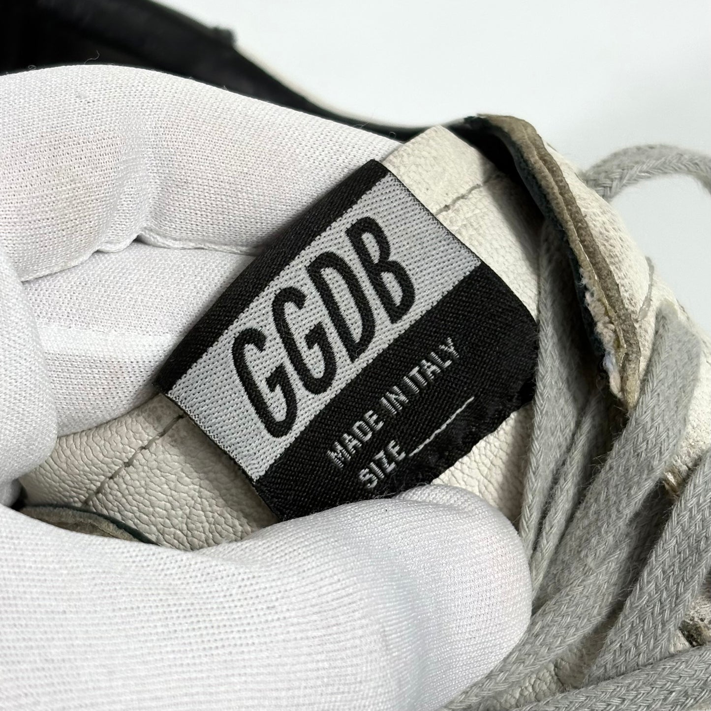 Golden goose Ballstar classiche bianche con stella e talloncini neri 44