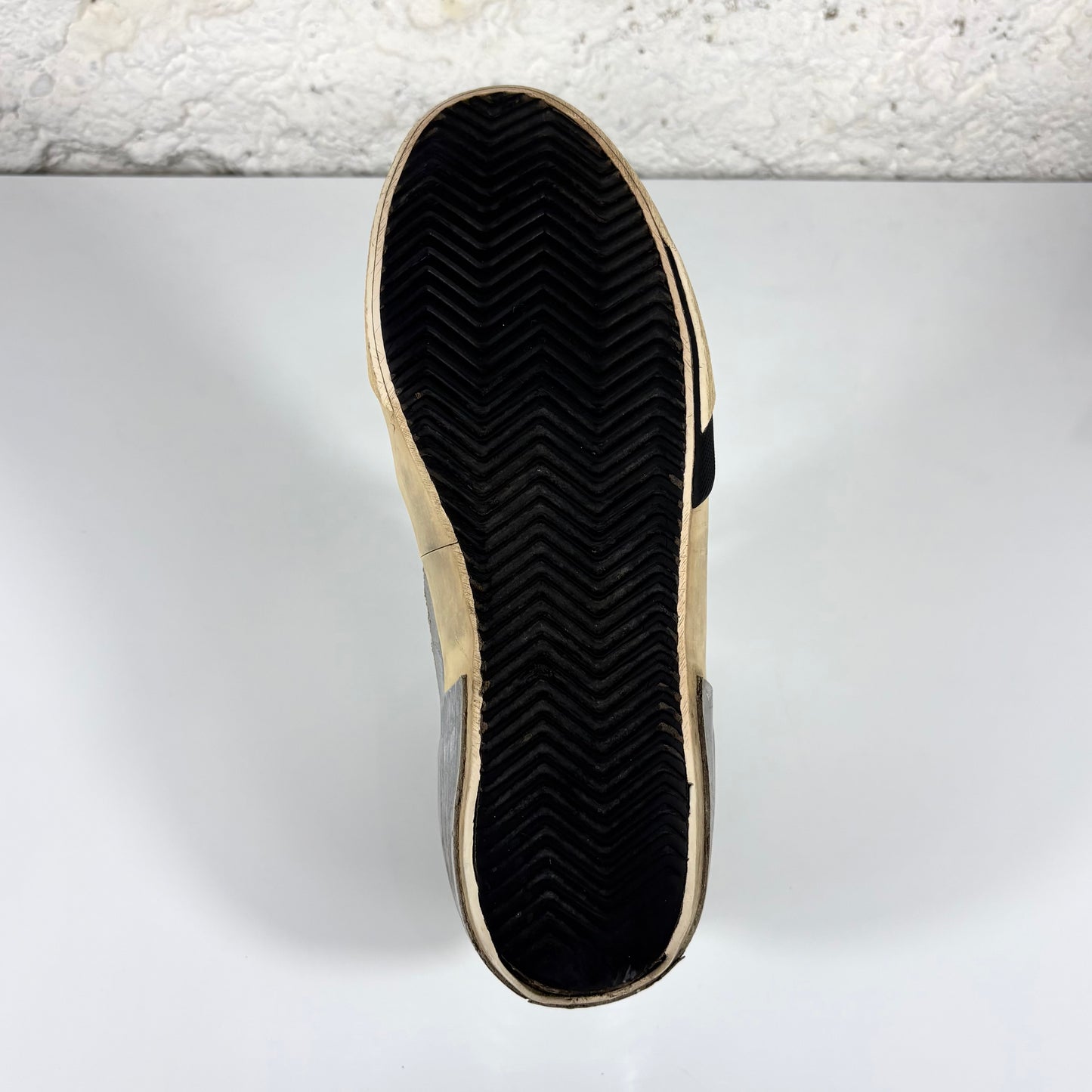 Golden goose Superstar-Penstar argento con stella e talloncini bianchi 41