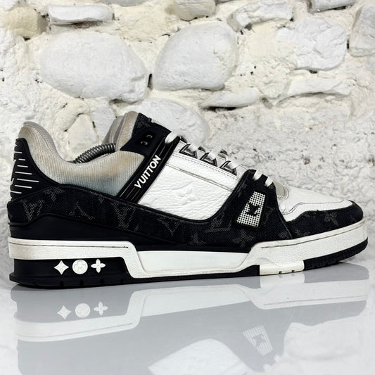 Louis Vuitton Trainer bianche e nere 42,5