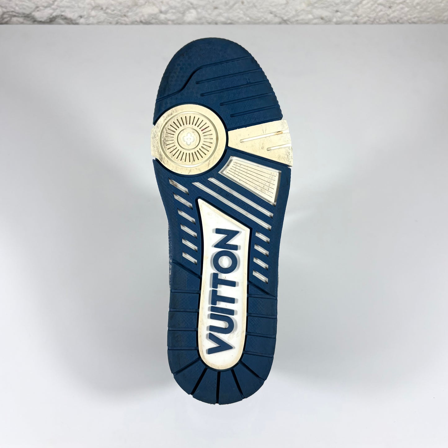 Louis Vuitton Trainer bianche e blu 38